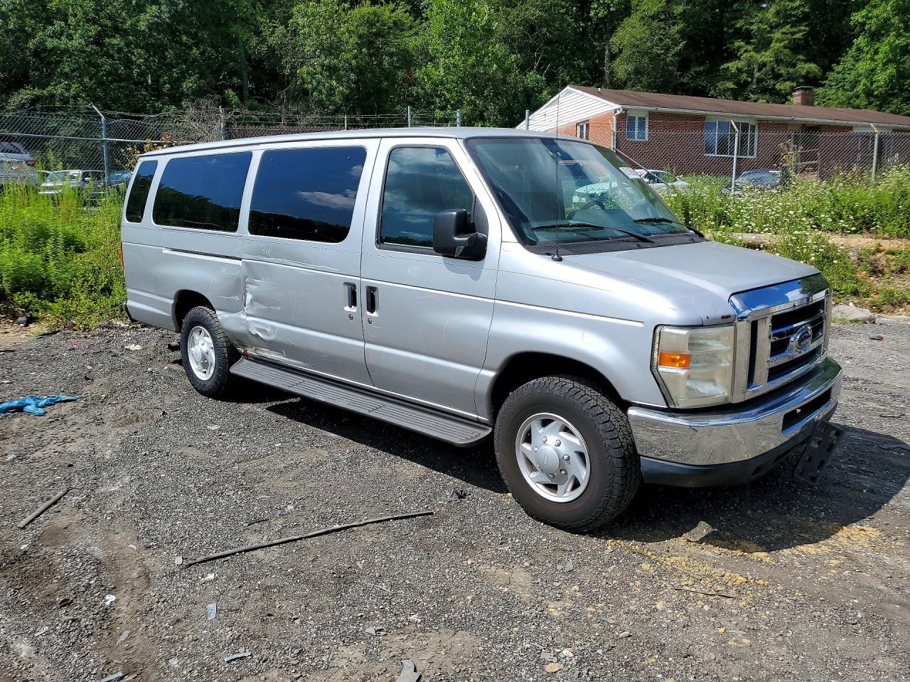 2009 Ford Econoline E350 Super Duty Wagon Silver vin: 1FBSS31LX9DA80494