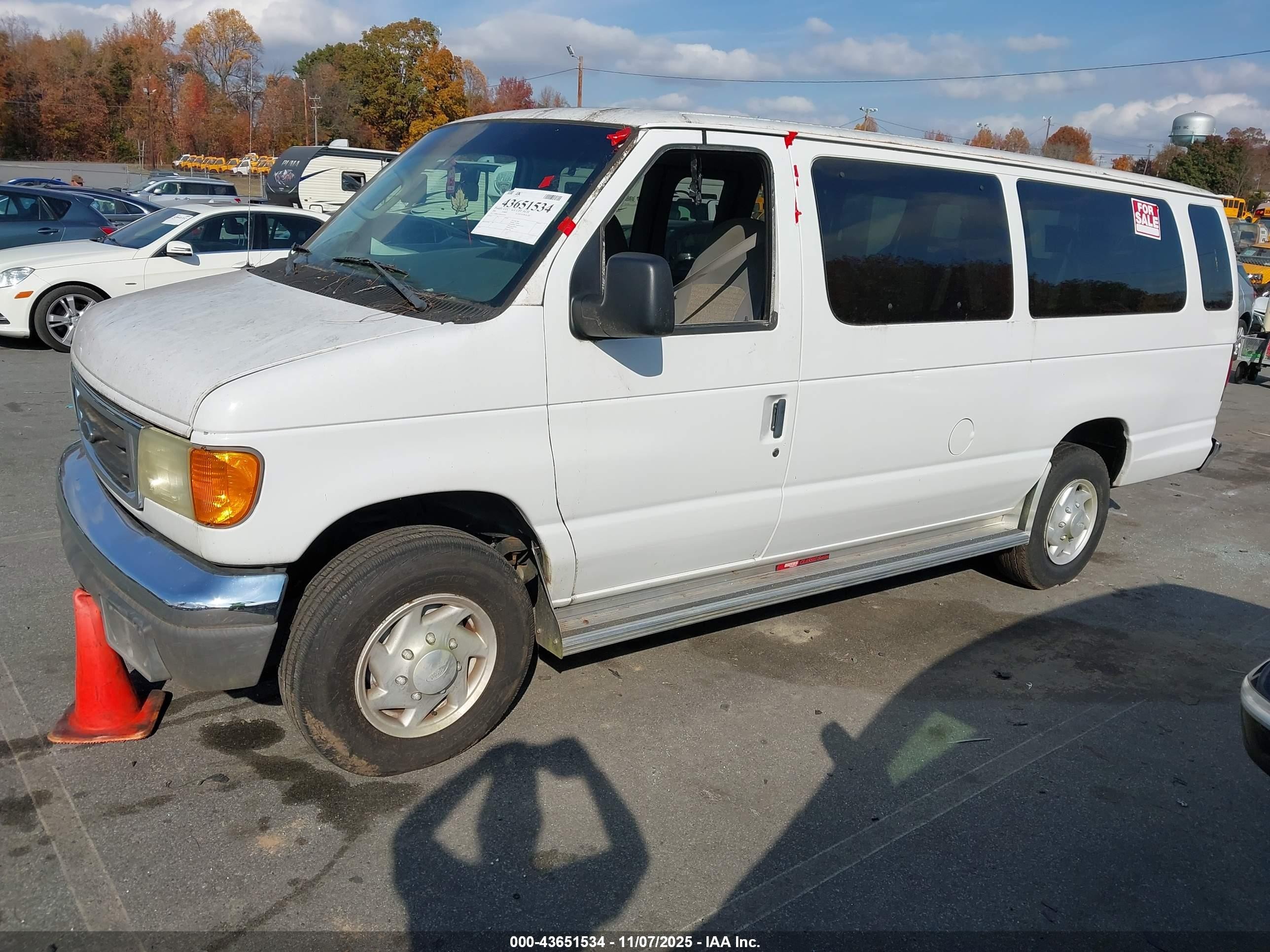 2005 Ford E-350 Super Duty Xl/xlt White vin: 1FBSS31S05HA55551