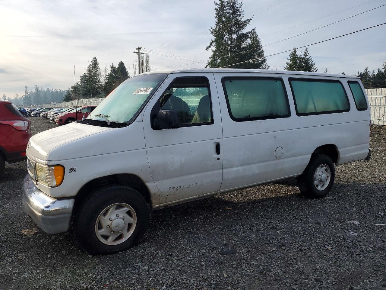 2002 Ford Econoline E350 Super Duty Wagon White vin: 1FBSS31S32HA07361