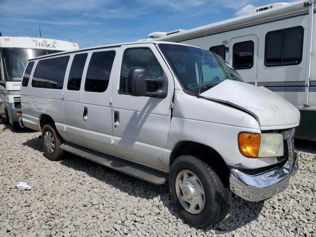 2004 Ford Econoline E350 Super Duty Wagon White vin: 1FBSS31S34HA11476
