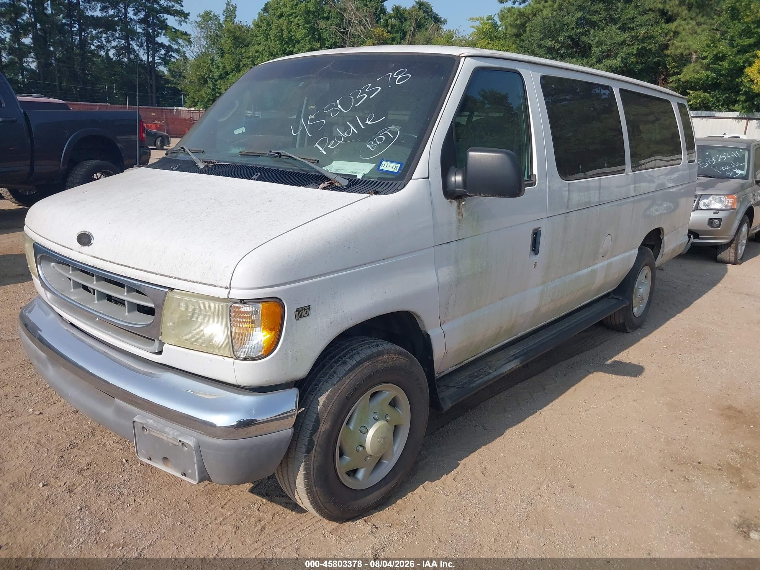 2002 Ford E-350 Super Duty Xl/xlt White vin: 1FBSS31S52HA53774