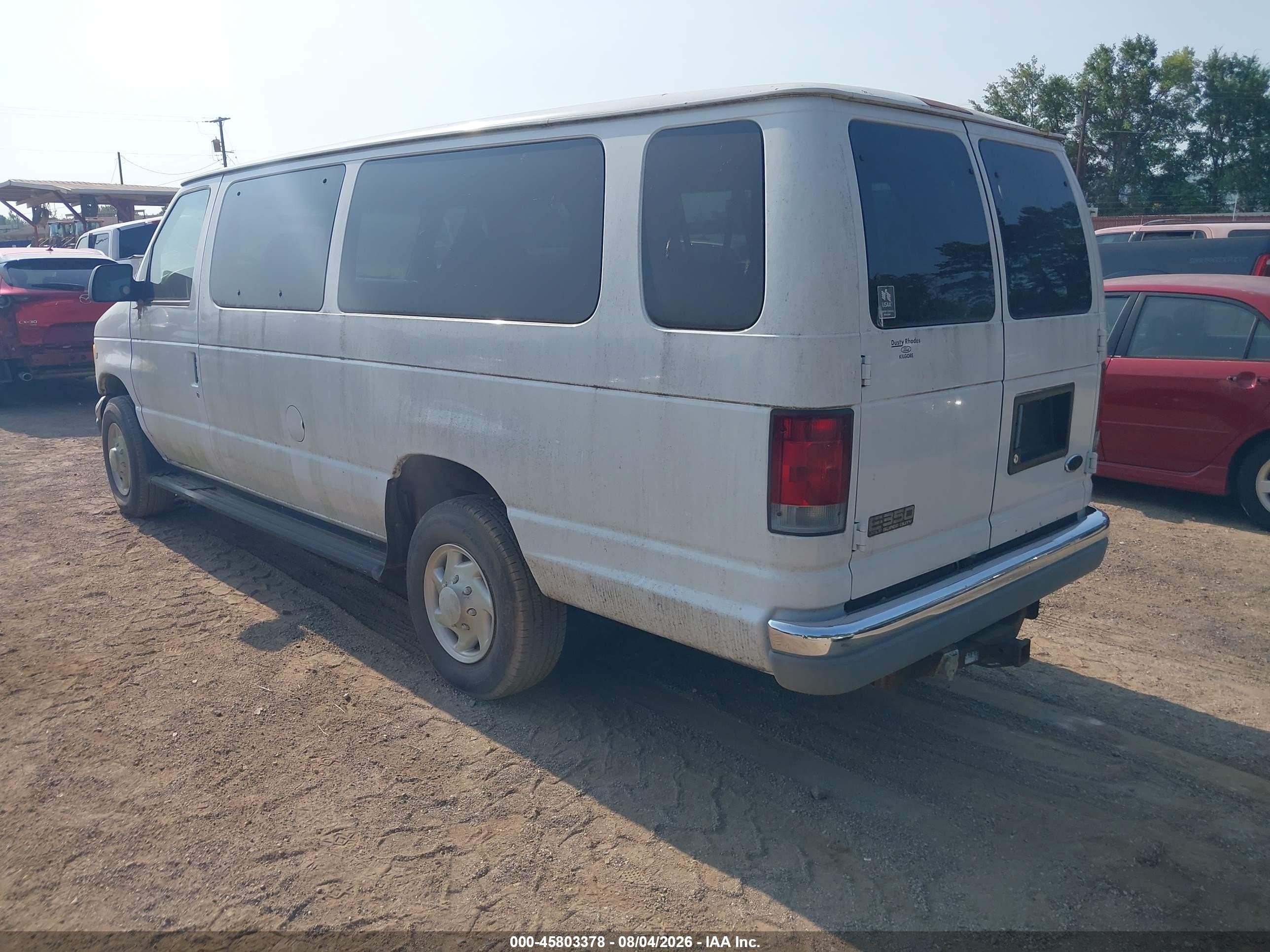 2002 Ford E-350 Super Duty Xl/xlt White vin: 1FBSS31S52HA53774