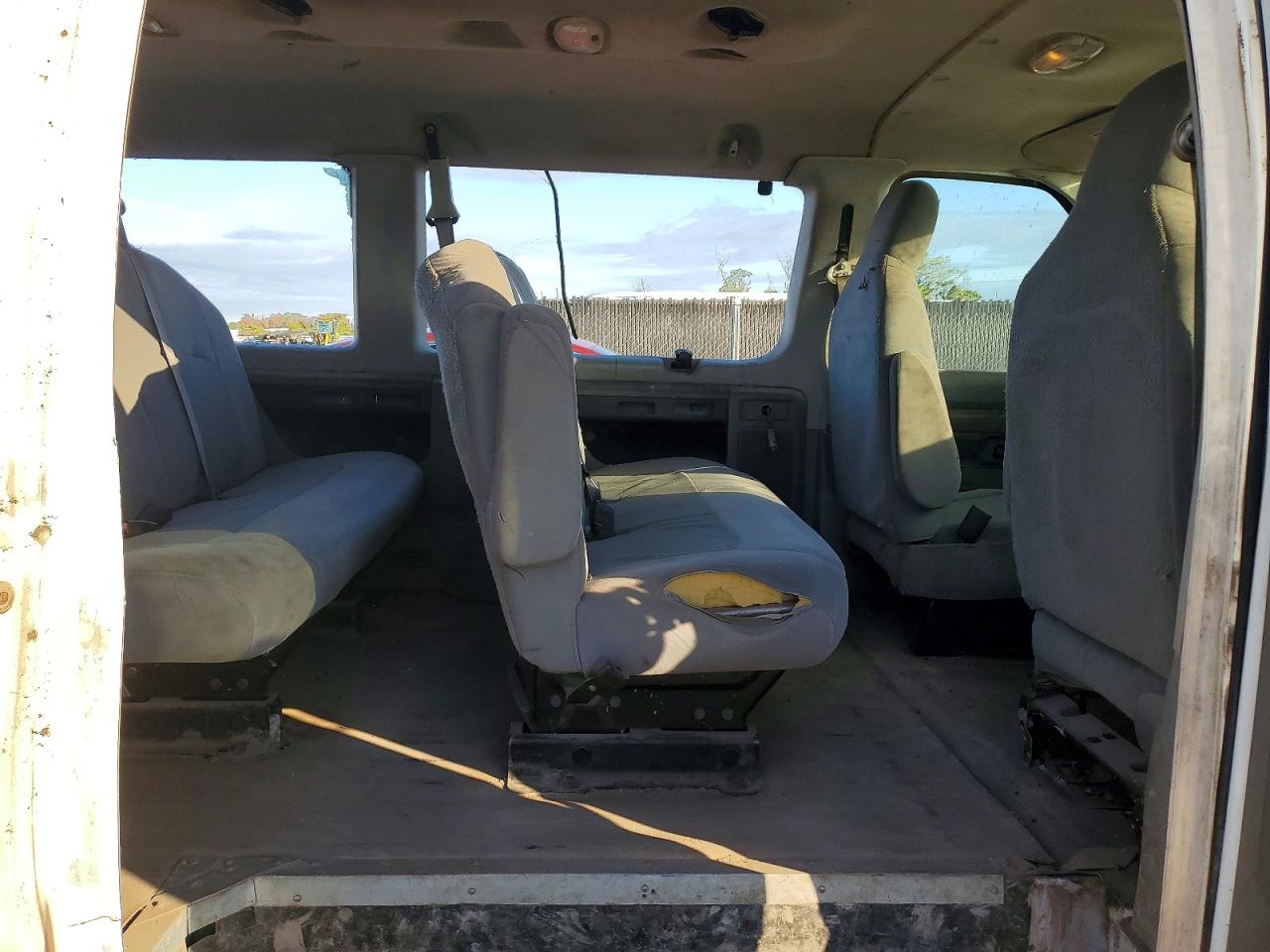 2012 Ford Econoline E350 Super Duty Wagon White vin: 1FBSS3BL0CDB12939