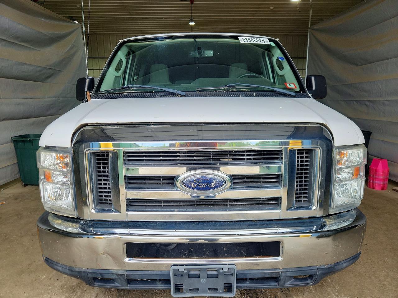 2013 Ford Econoline E350 Super Duty Wagon White vin: 1FBSS3BL0DDA94394
