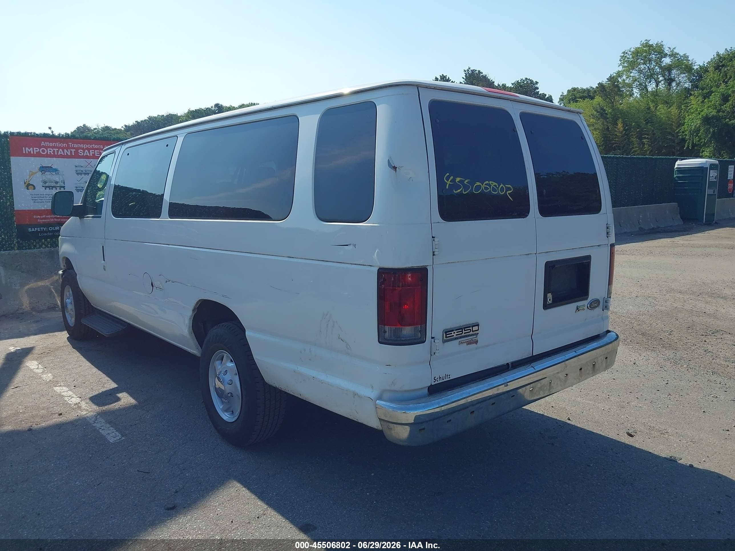 2012 Ford E-350 Super Duty Xl/xlt White vin: 1FBSS3BL2CDA93486