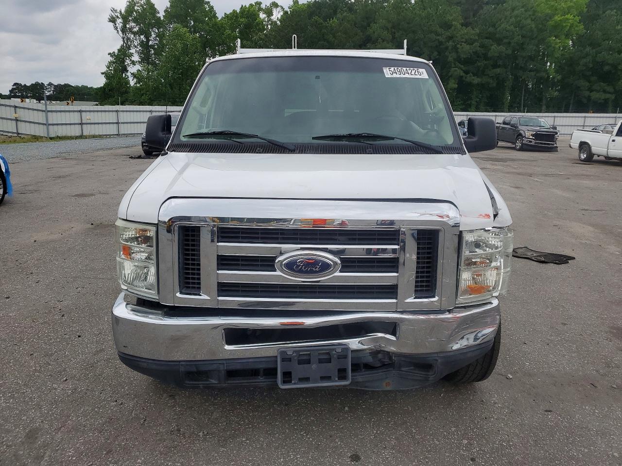 2013 Ford Econoline E350 Super Duty Wagon White vin: 1FBSS3BL2DDA94557