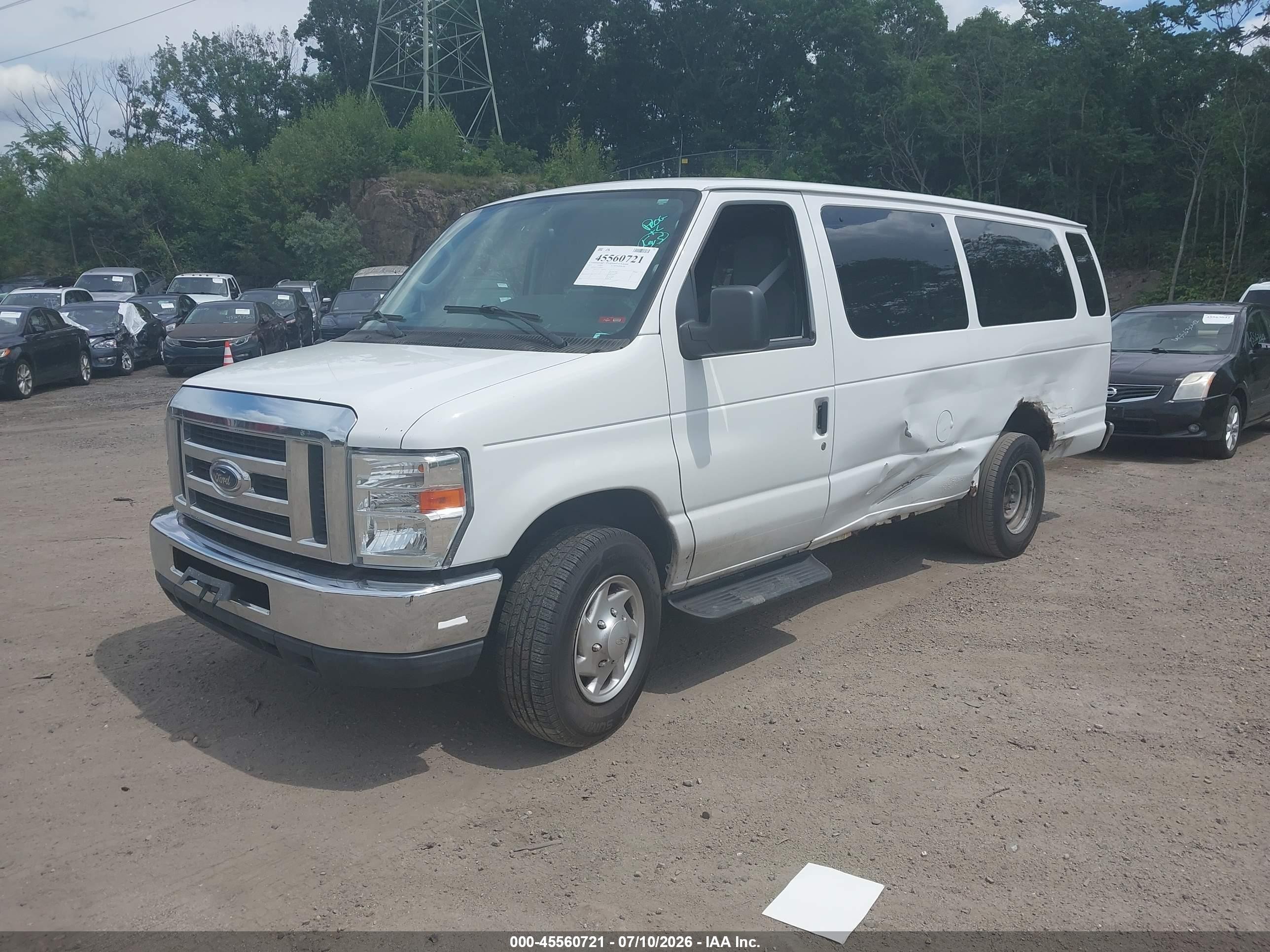 2012 Ford E-350 Super Duty Xl/xlt White vin: 1FBSS3BL3CDA89060