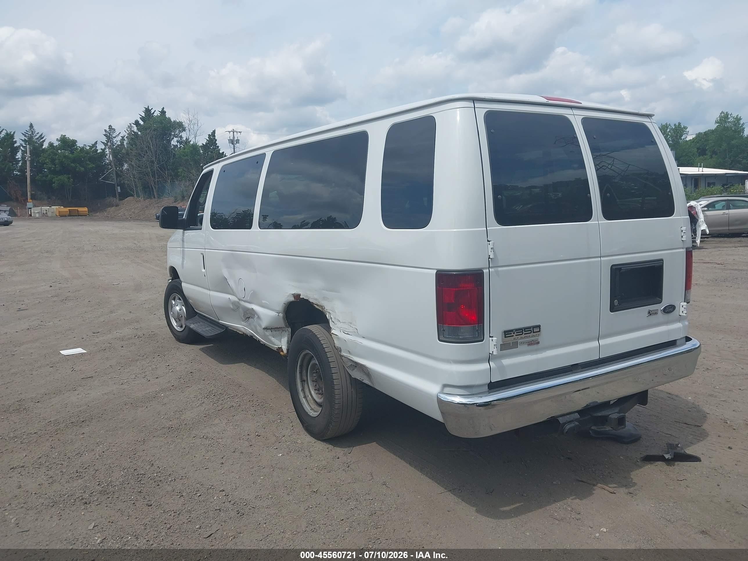2012 Ford E-350 Super Duty Xl/xlt White vin: 1FBSS3BL3CDA89060