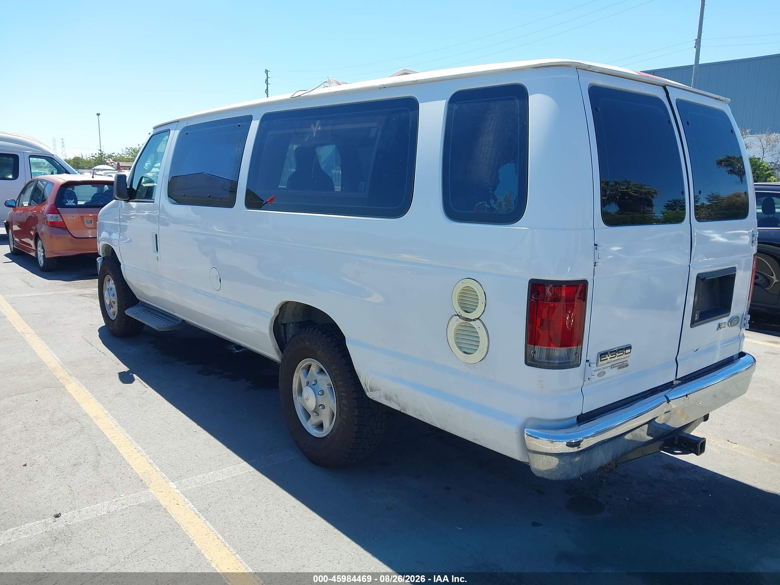 2012 Ford E-350 Super Duty Xlt White vin: 1FBSS3BL5CDA44699