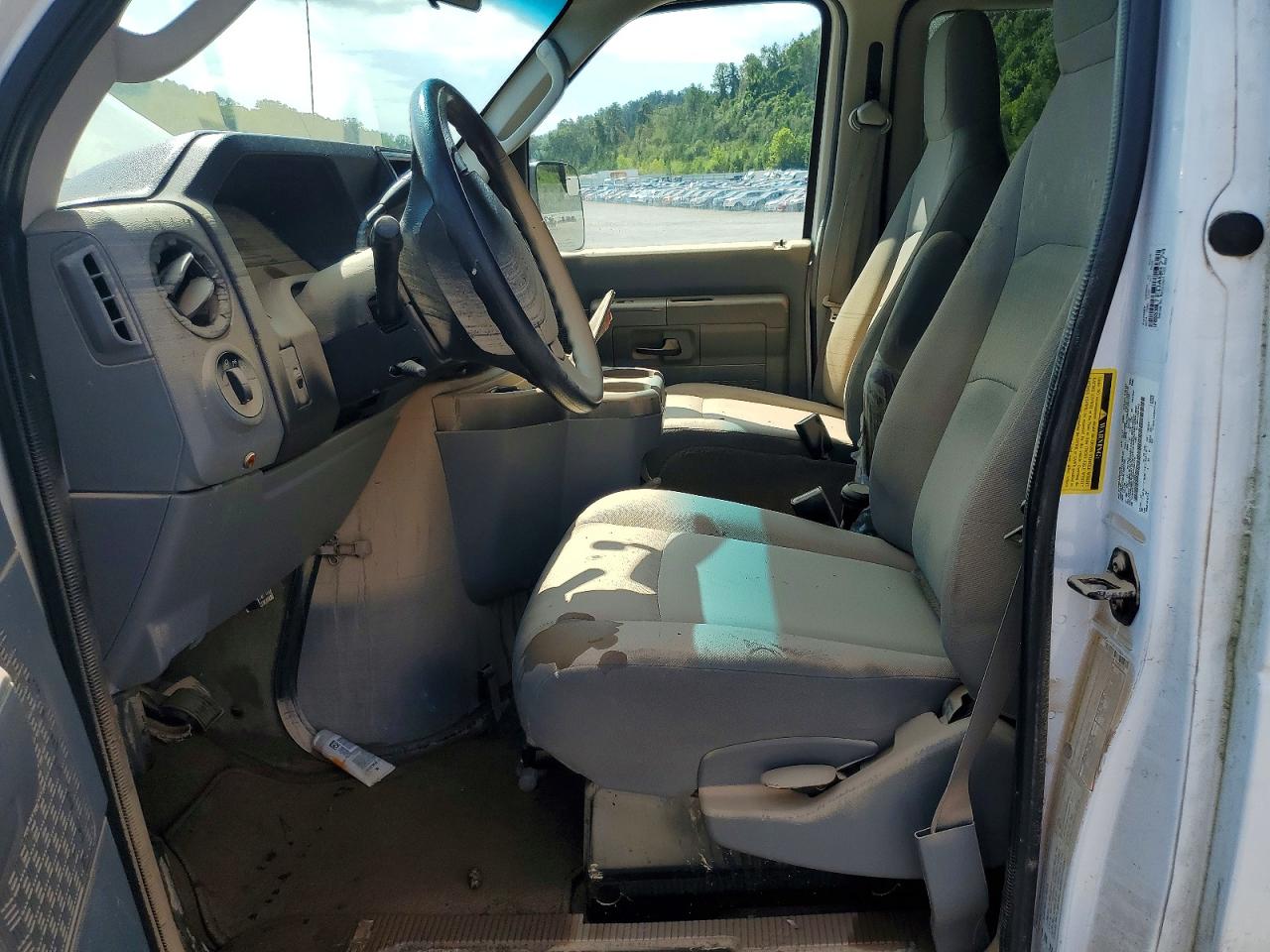 2014 Ford Econoline E350 Super Duty Wagon White vin: 1FBSS3BL7EDA96774