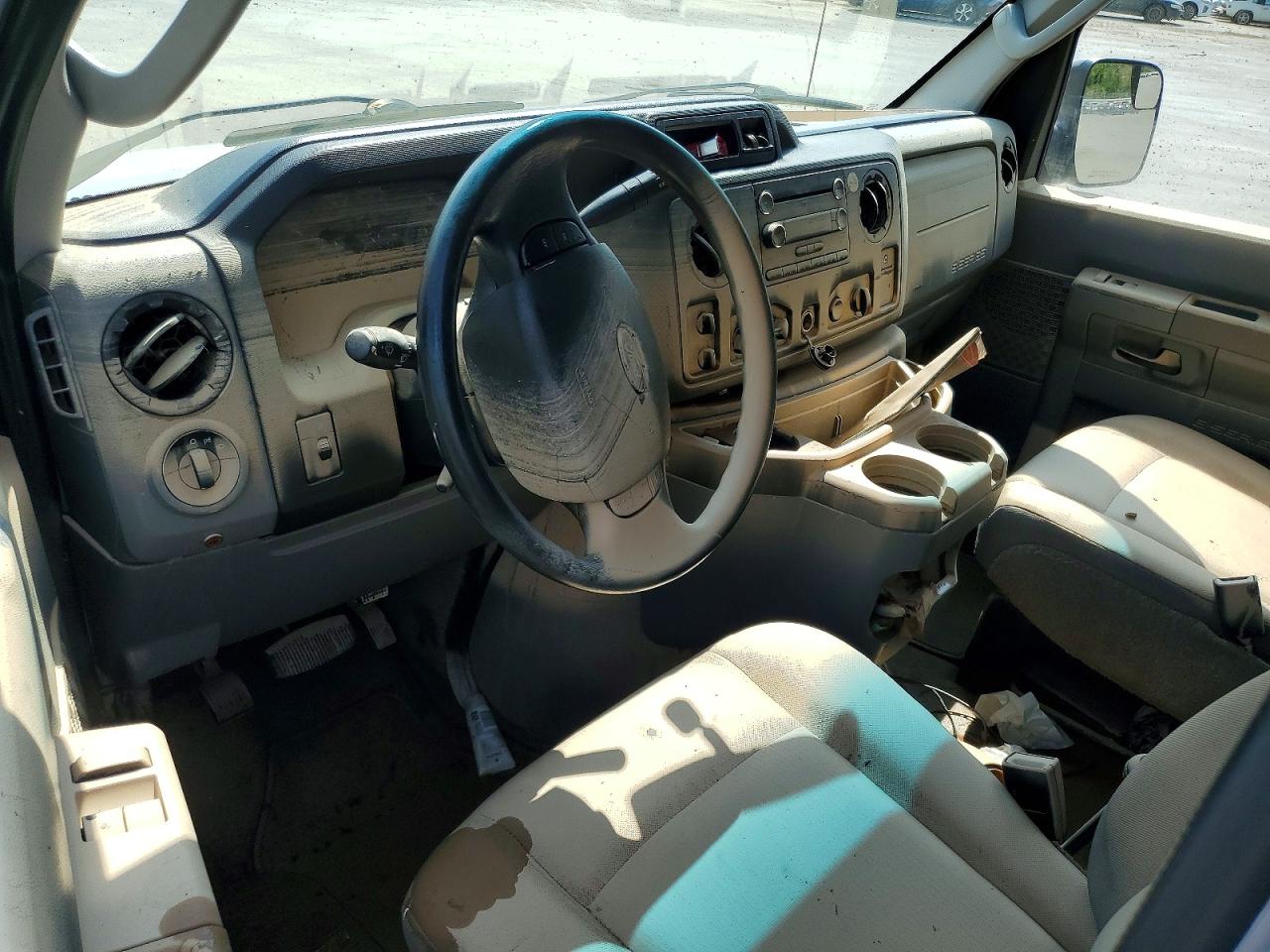 2014 Ford Econoline E350 Super Duty Wagon White vin: 1FBSS3BL7EDA96774