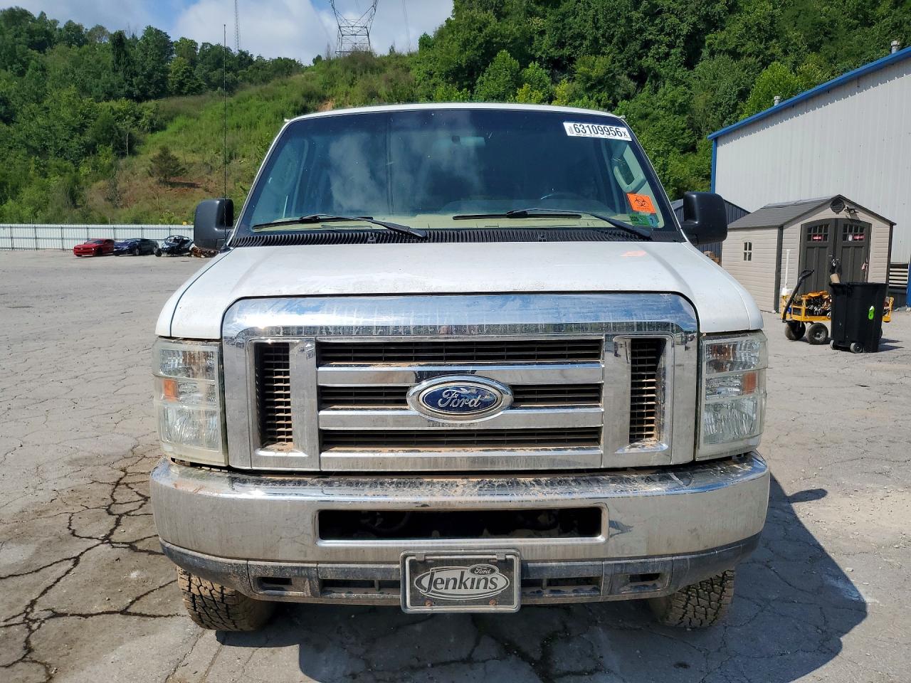 2014 Ford Econoline E350 Super Duty Wagon White vin: 1FBSS3BL7EDA96774