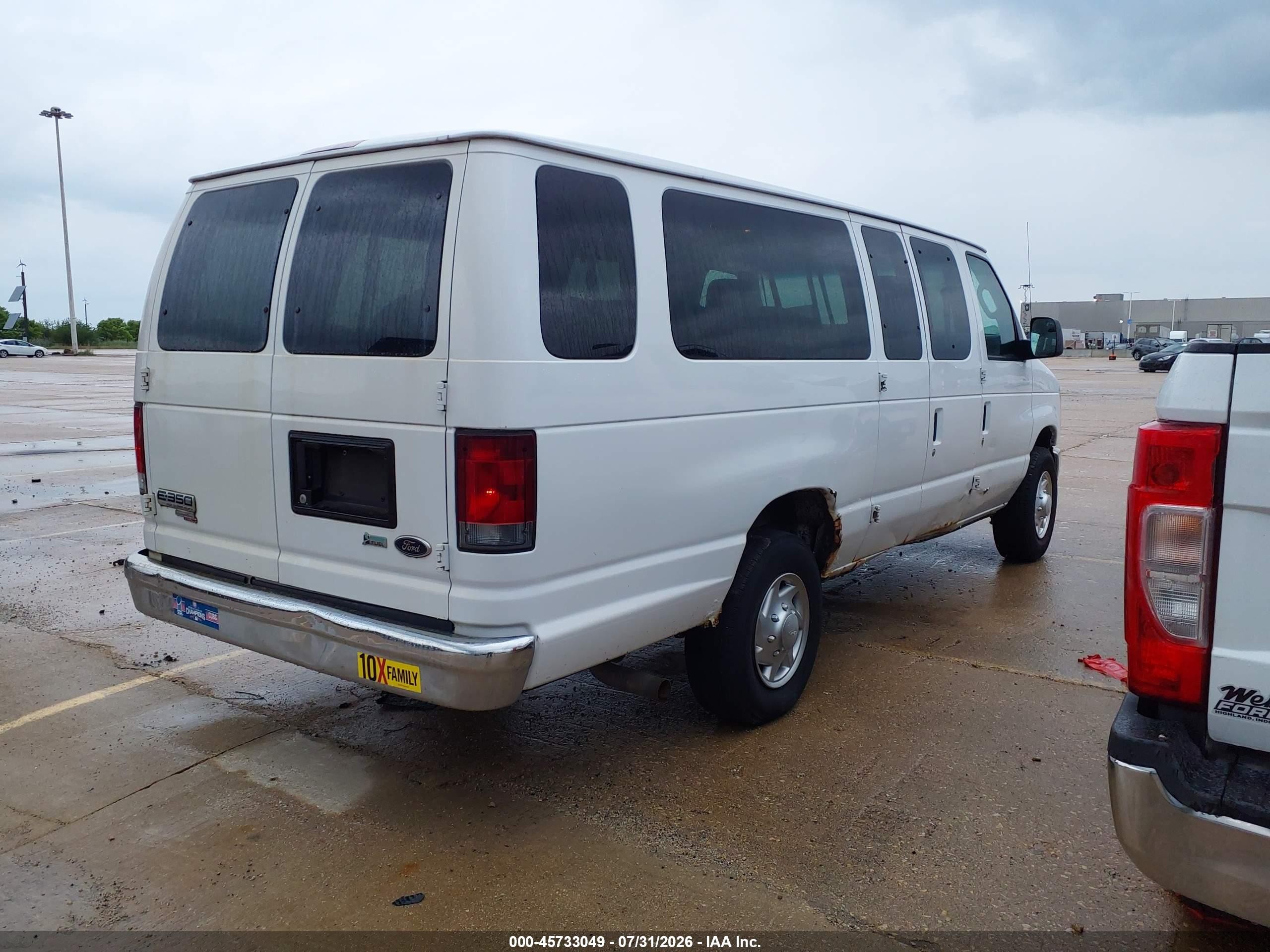 2012 Ford E-350 Super Duty Xlt White vin: 1FBSS3BL8CDA76353