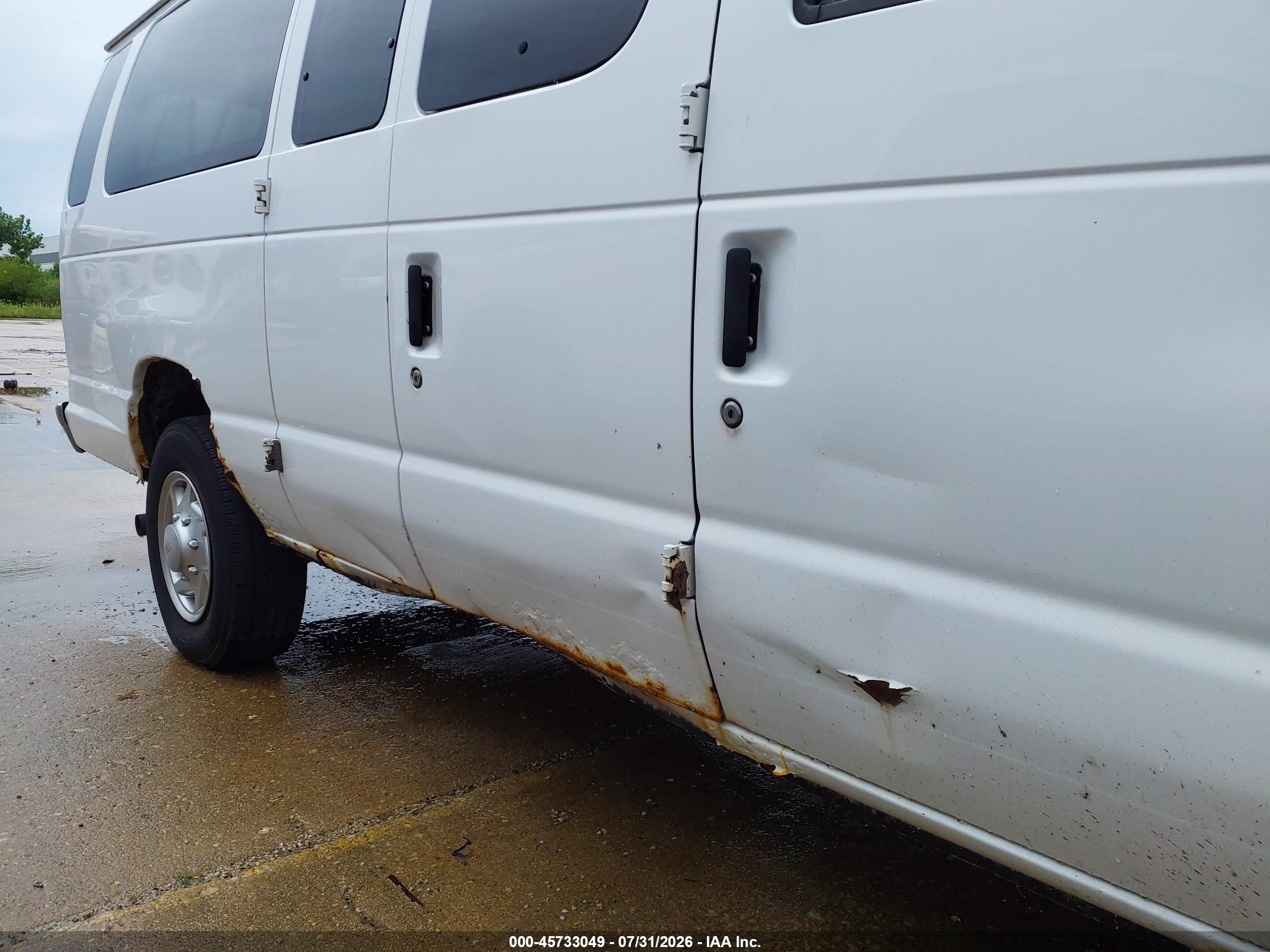2012 Ford E-350 Super Duty Xlt White vin: 1FBSS3BL8CDA76353