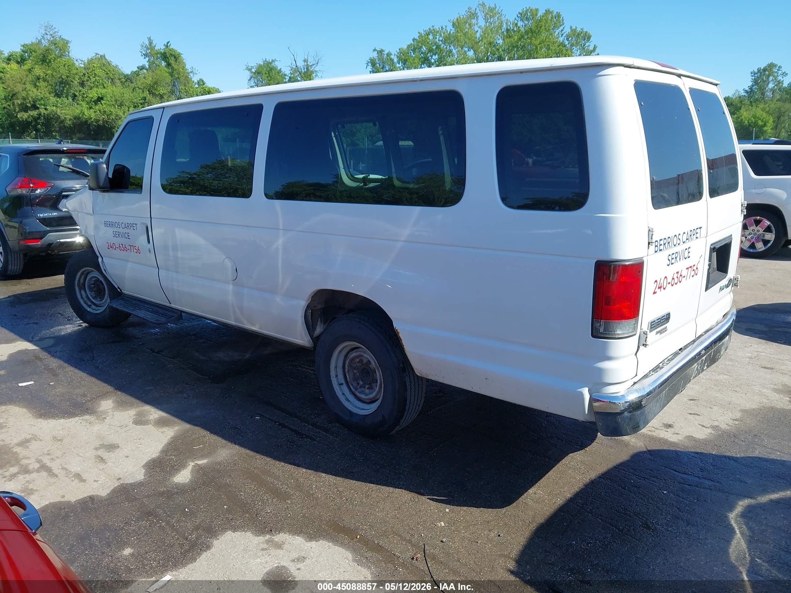 2012 Ford E-350 Super Duty Xl White vin: 1FBSS3BLXCDA08586