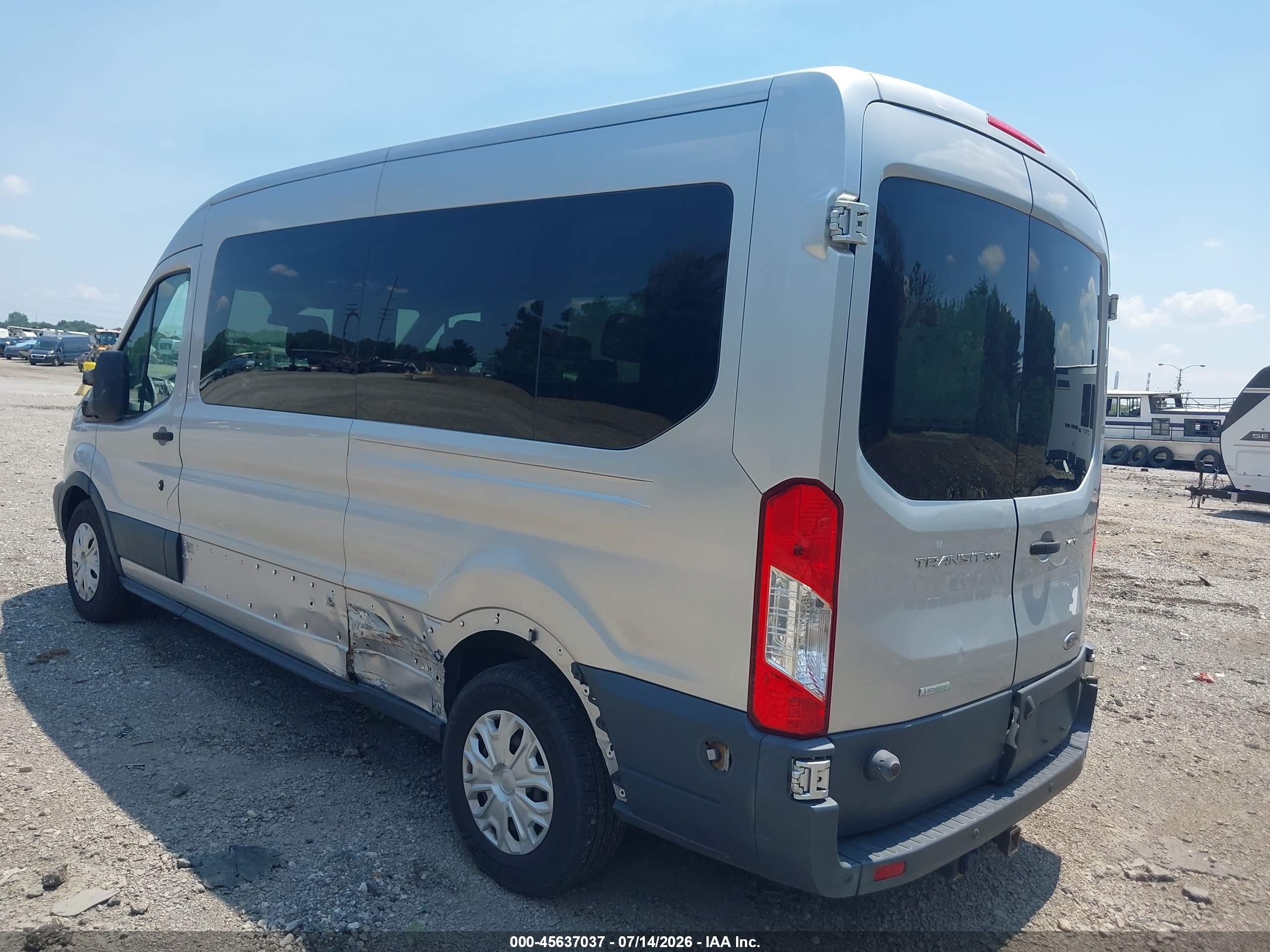 2015 Ford Transit-350 Xlt Silver vin: 1FBZX2CG0FKA95345