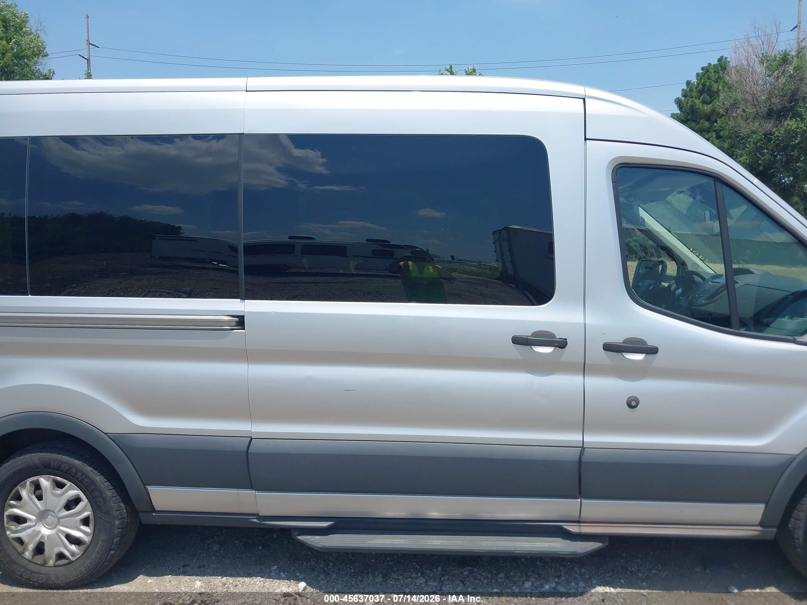 2015 Ford Transit-350 Xlt Silver vin: 1FBZX2CG0FKA95345