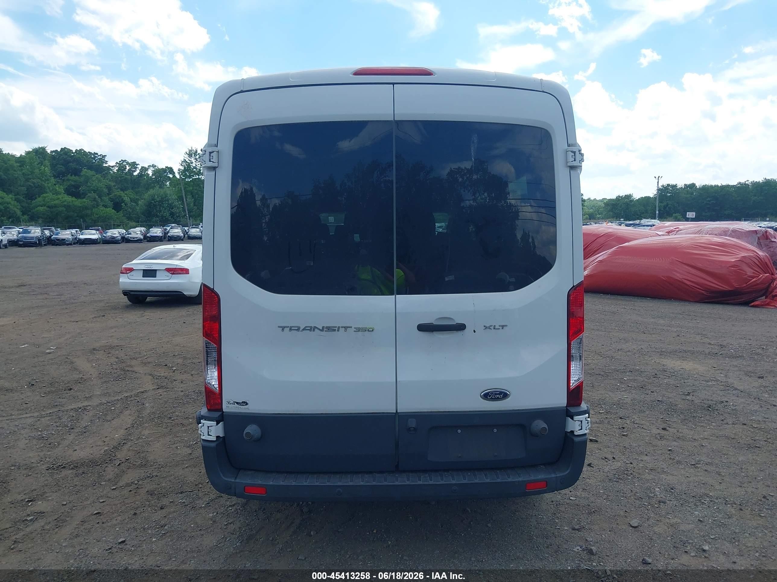 2015 Ford Transit-350 Xlt White vin: 1FBZX2CM4FKA94849