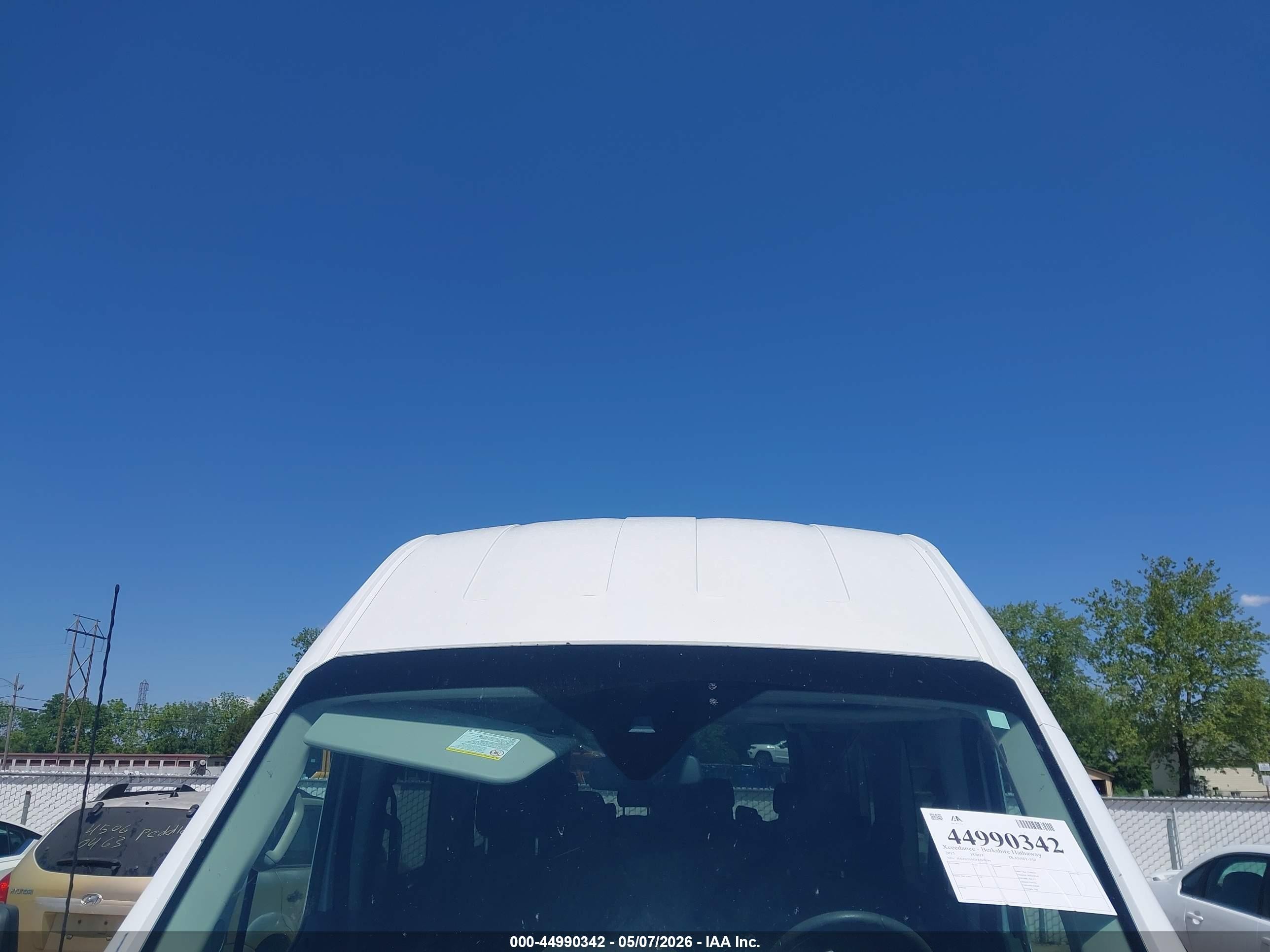 2015 Ford Transit-350 Xlt White vin: 1FBZX2XM2FKB00299