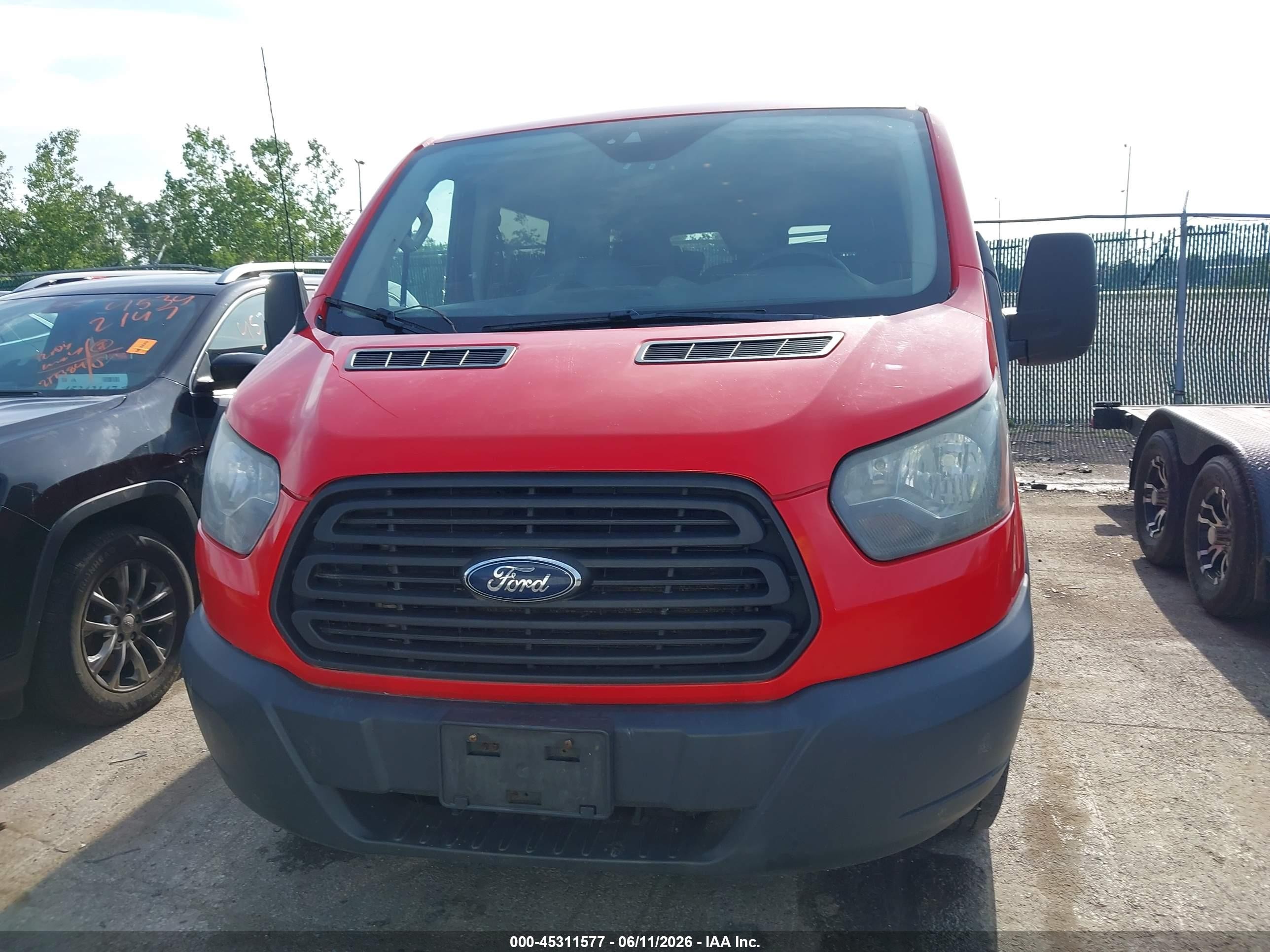 2016 Ford Transit-350 Xl Red vin: 1FBZX2YM0GKA75399