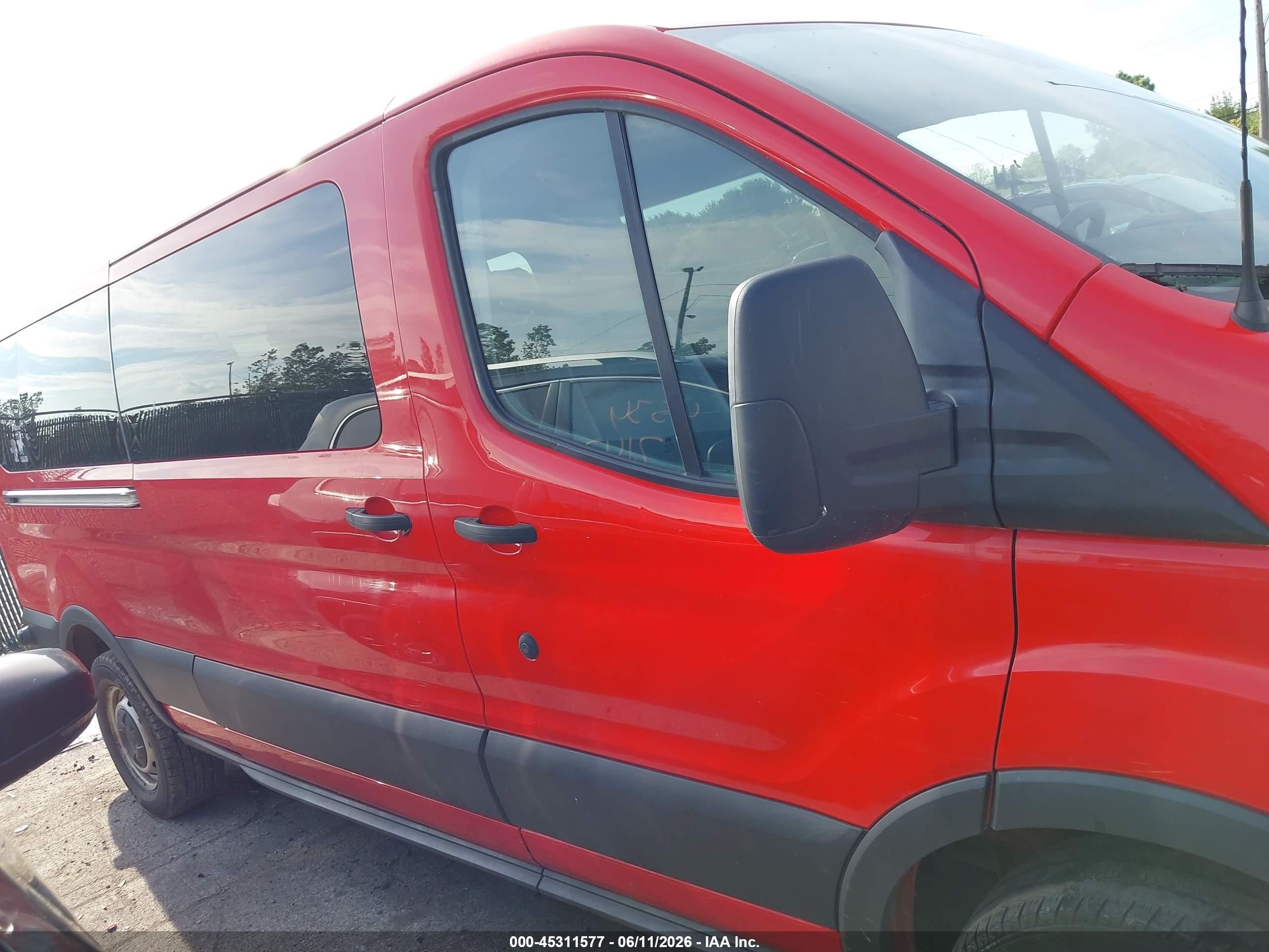 2016 Ford Transit-350 Xl Red vin: 1FBZX2YM0GKA75399