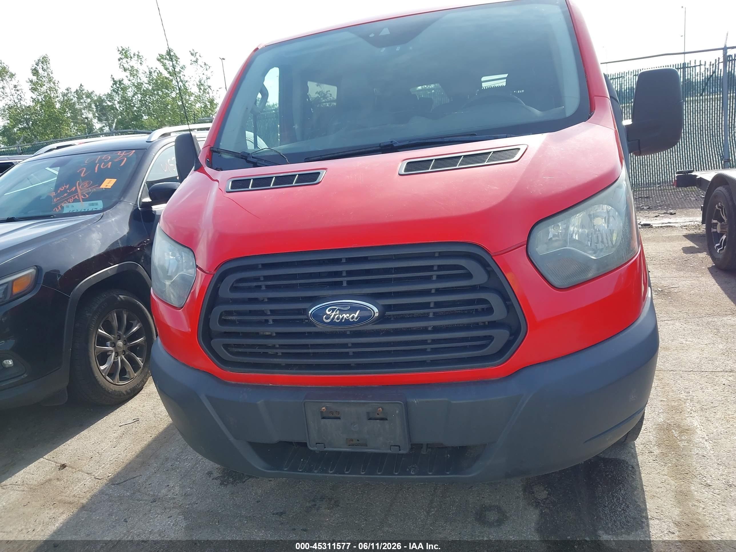 2016 Ford Transit-350 Xl Red vin: 1FBZX2YM0GKA75399
