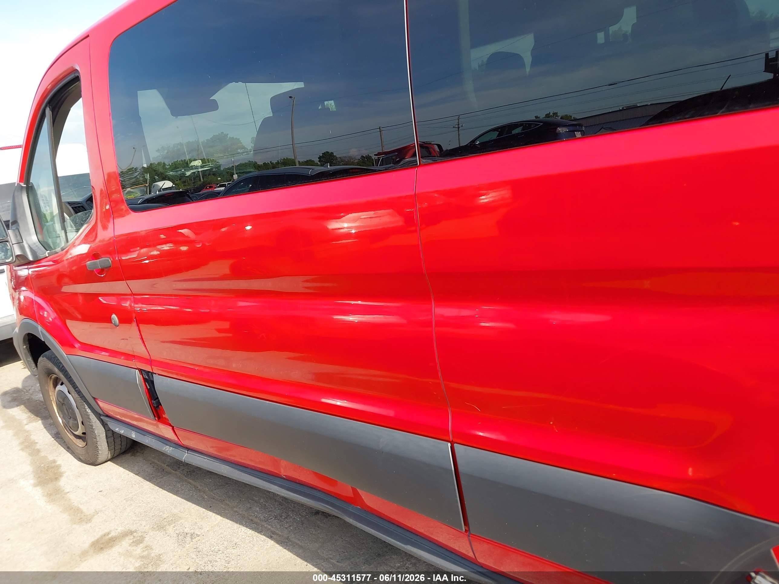 2016 Ford Transit-350 Xl Red vin: 1FBZX2YM0GKA75399