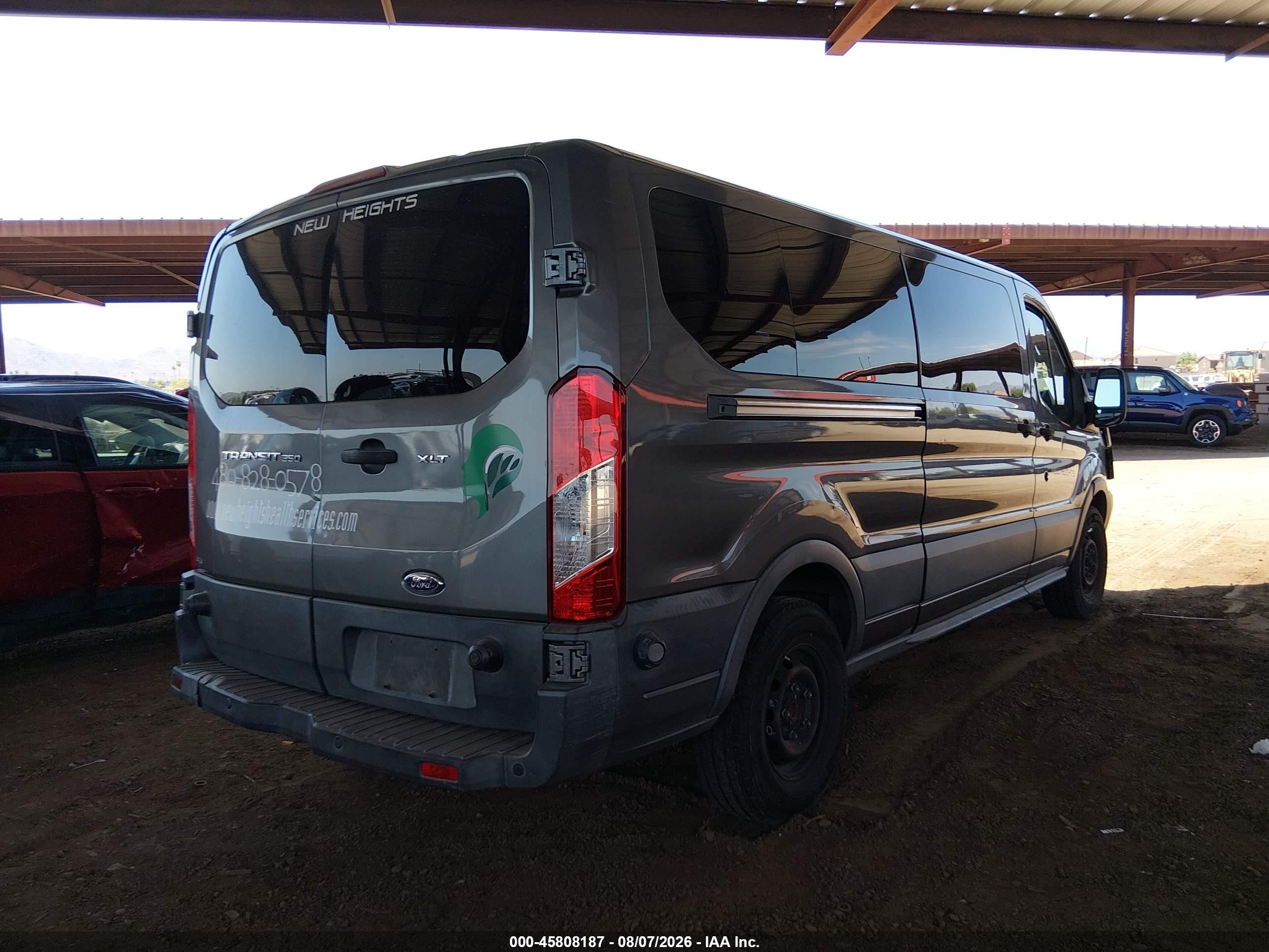 2015 Ford Transit-350 Xlt Серый vin: 1FBZX2YM5FKA50416