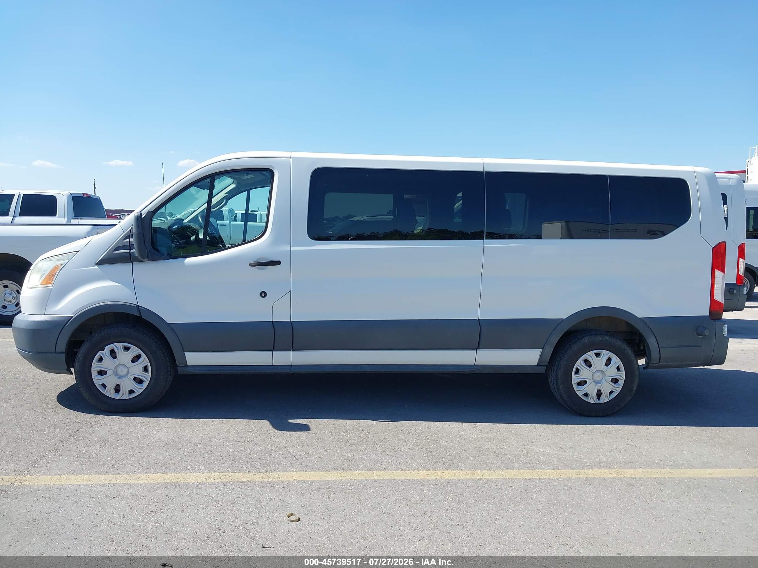 2015 Ford Transit-350 Xlt White vin: 1FBZX2YM8FKB01570