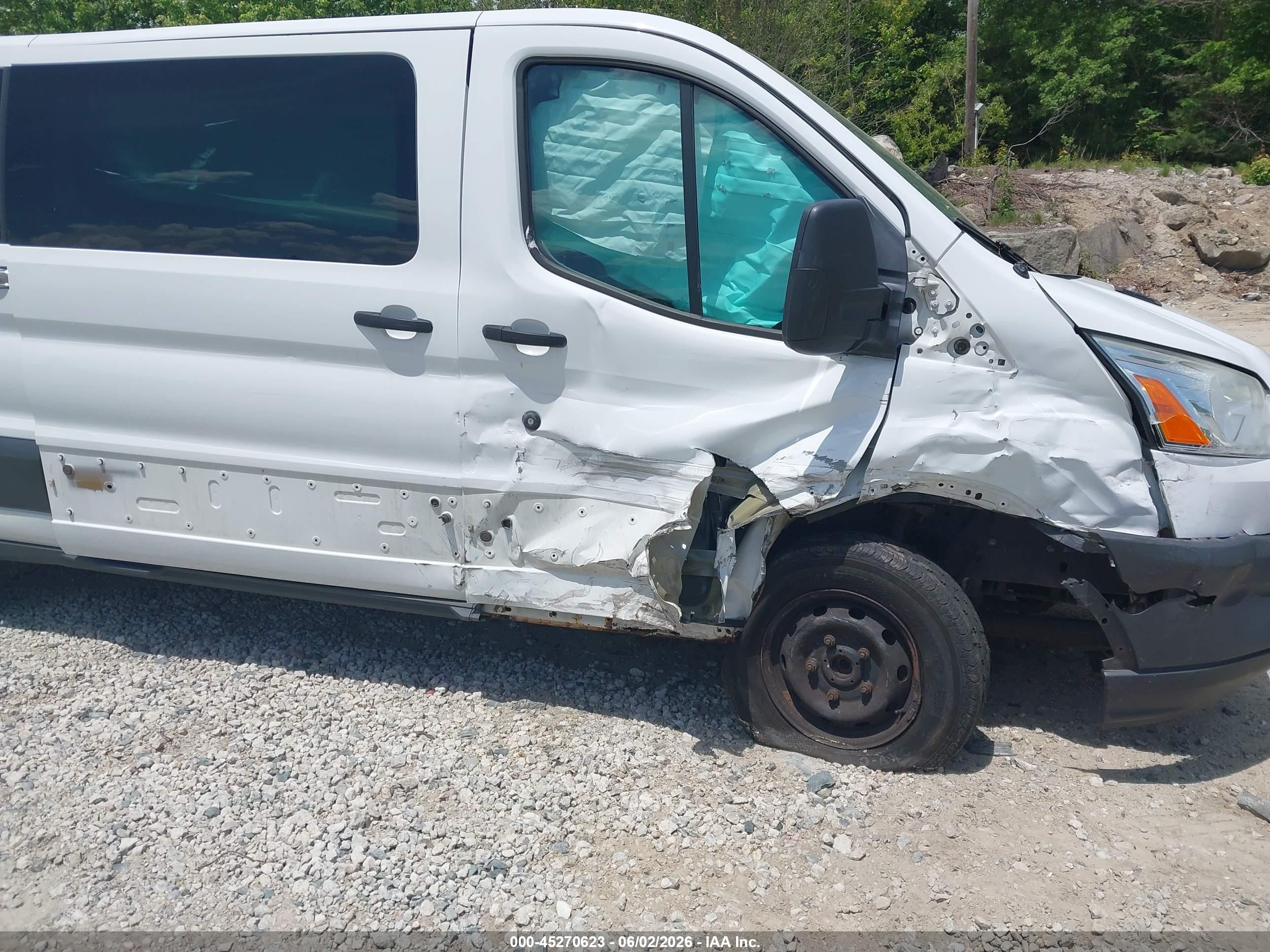 2015 Ford Transit-350 Xlt White vin: 1FBZX2YMXFKA54526