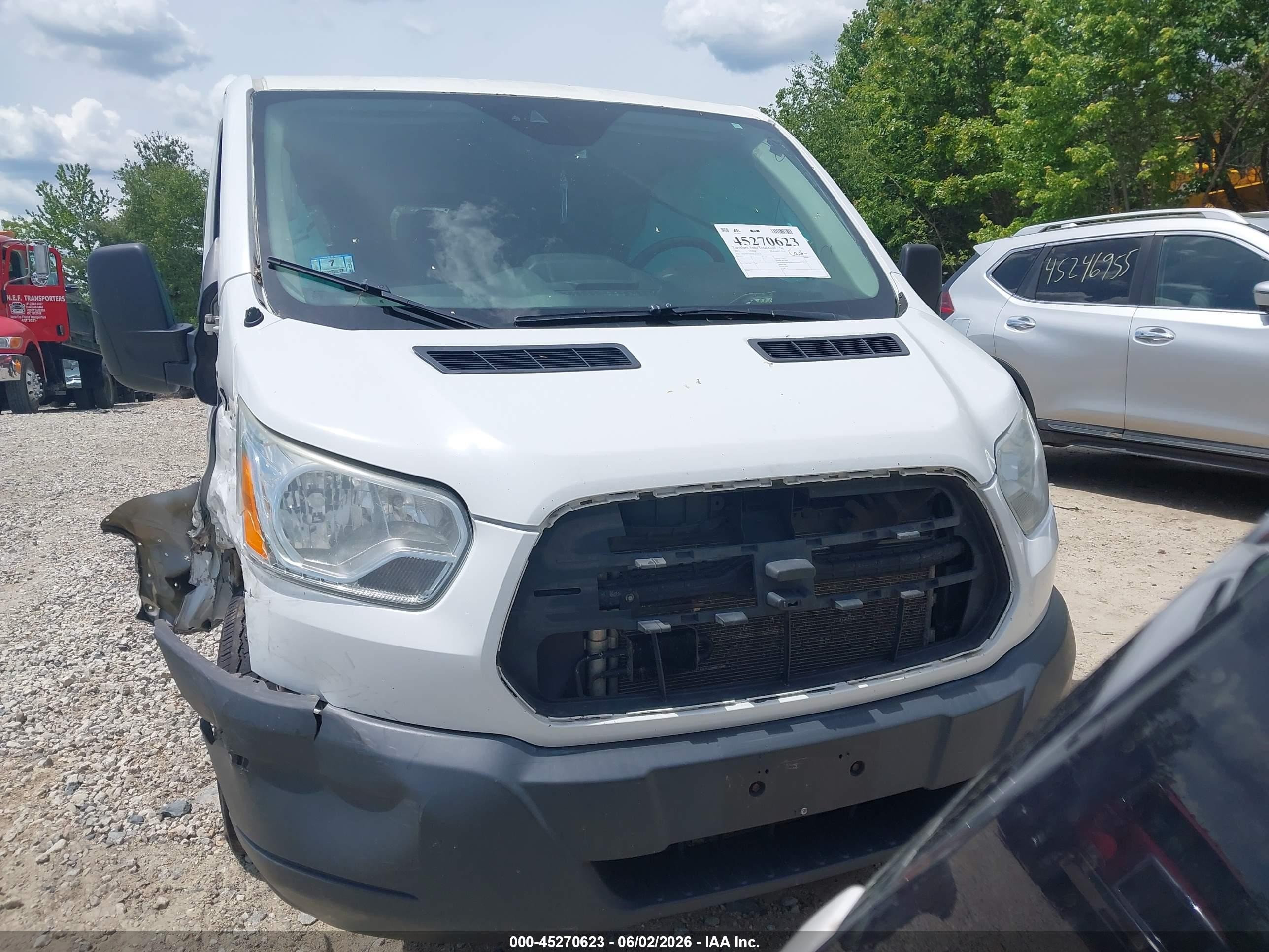 2015 Ford Transit-350 Xlt White vin: 1FBZX2YMXFKA54526