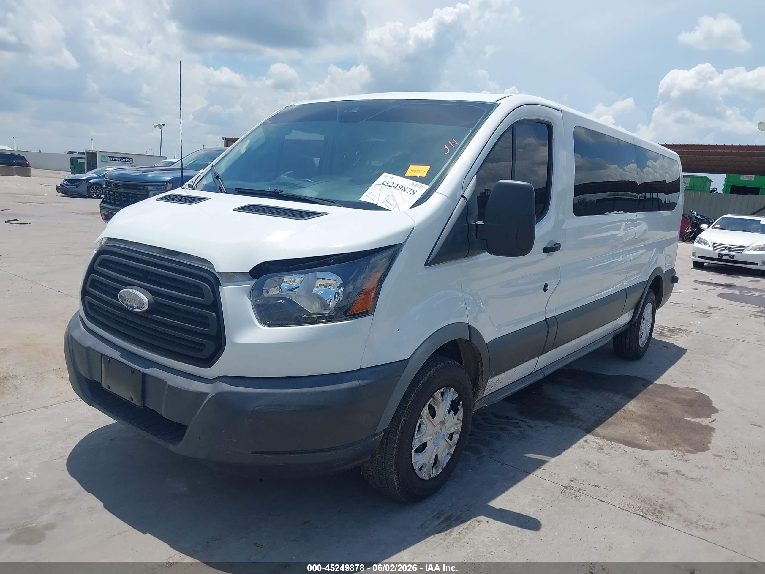 2015 Ford Transit-350 Xlt White vin: 1FBZX2ZM0FKA95407