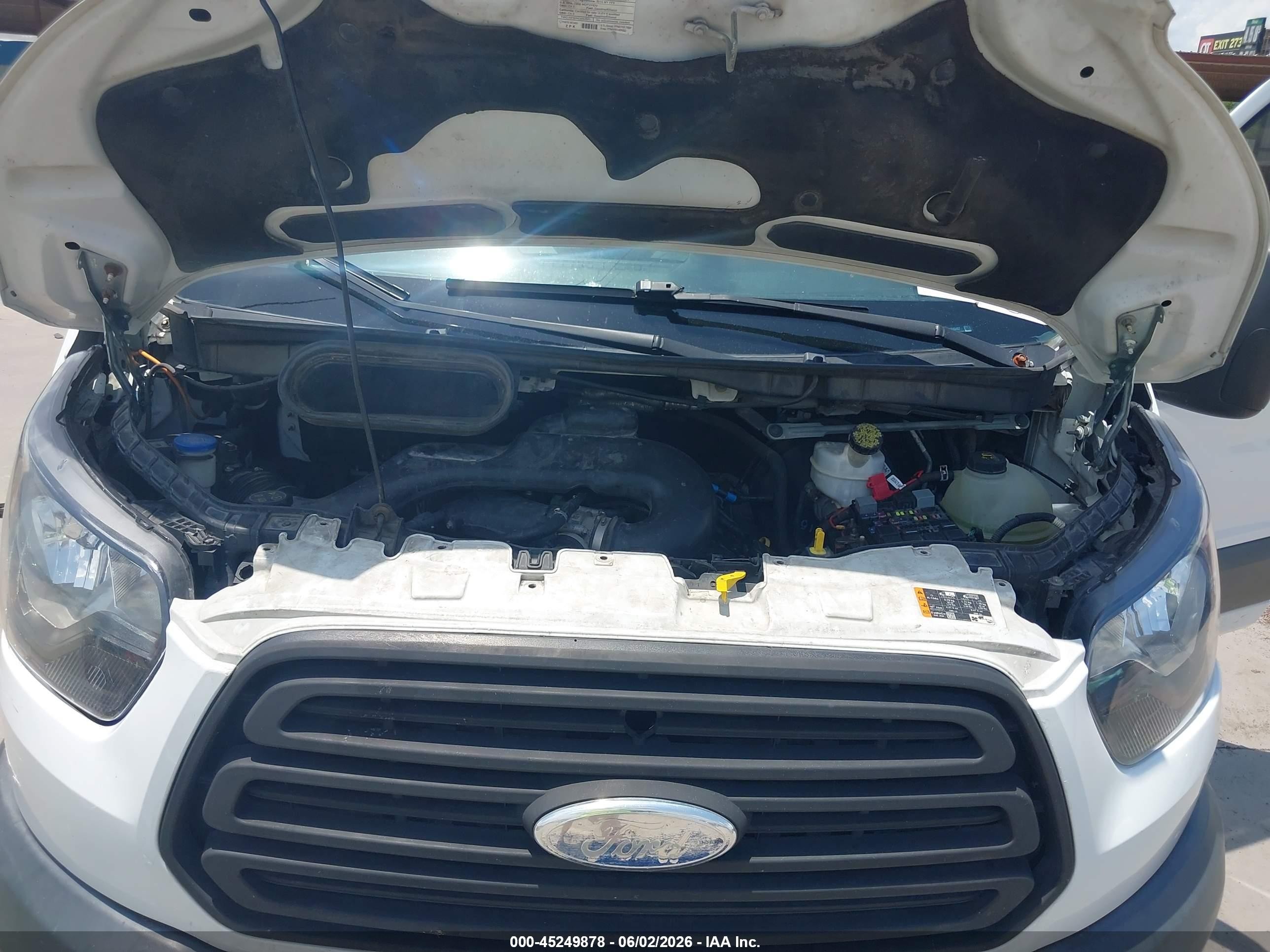 2015 Ford Transit-350 Xlt White vin: 1FBZX2ZM0FKA95407