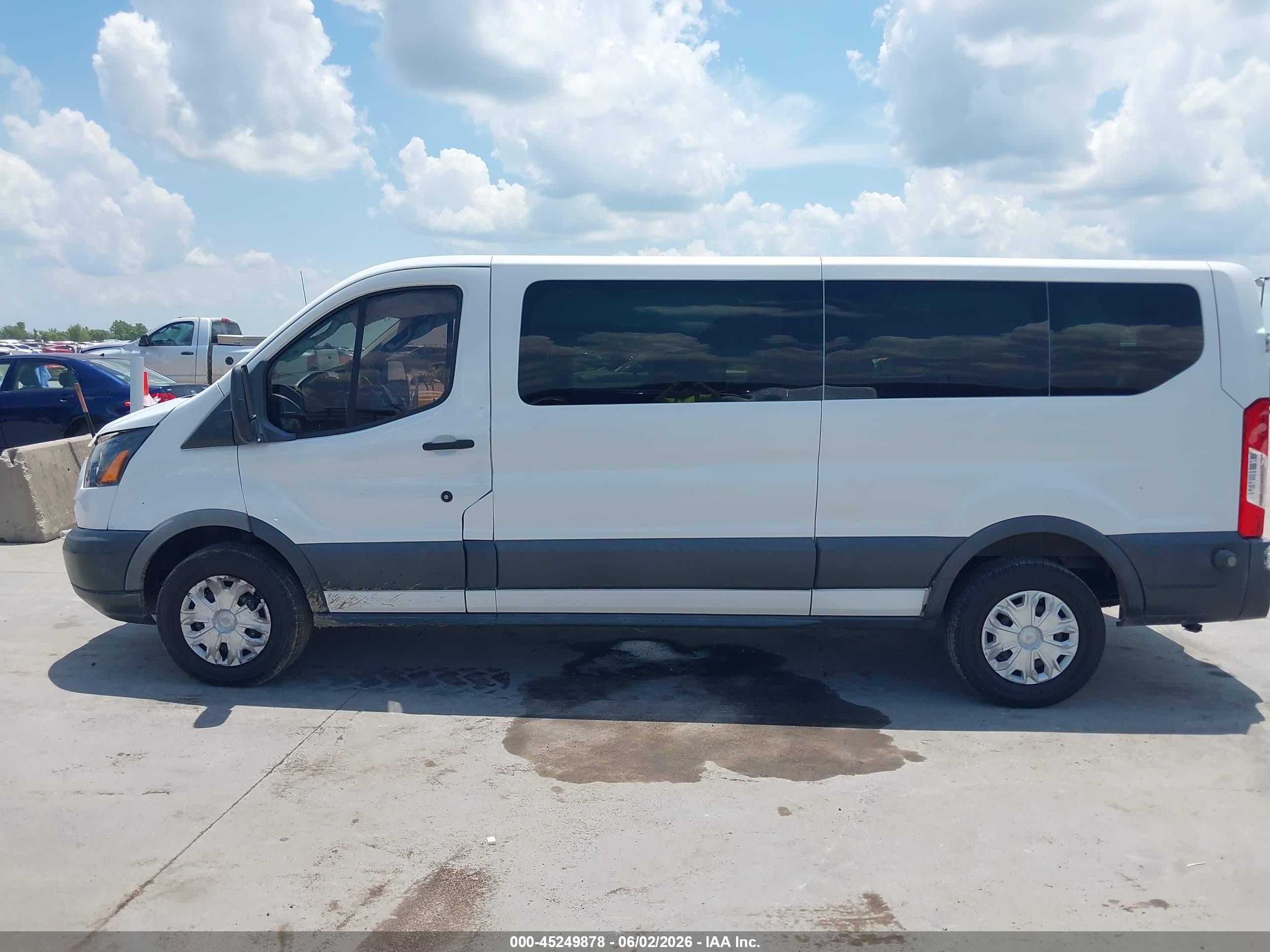 2015 Ford Transit-350 Xlt White vin: 1FBZX2ZM0FKA95407