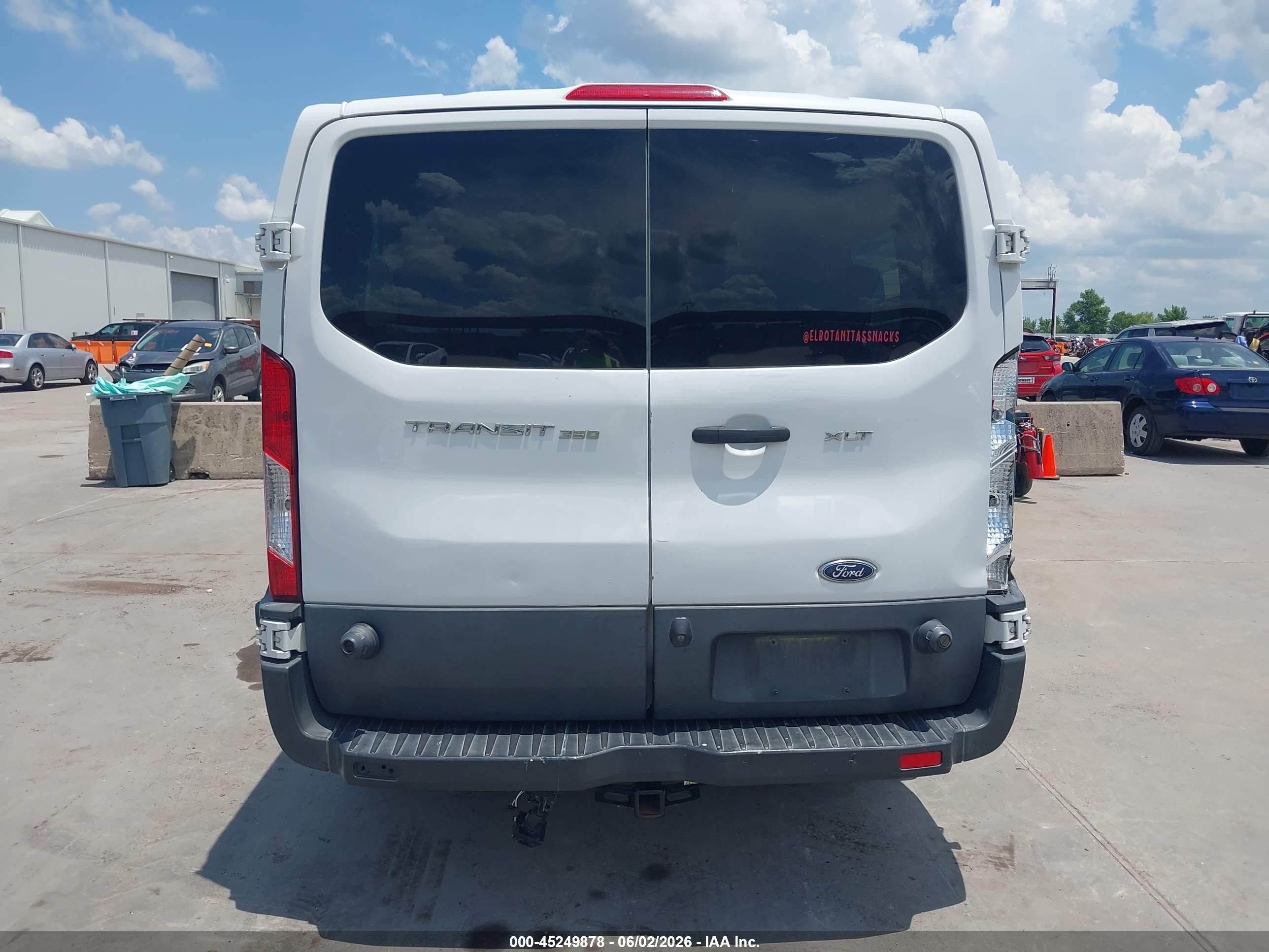 2015 Ford Transit-350 Xlt White vin: 1FBZX2ZM0FKA95407