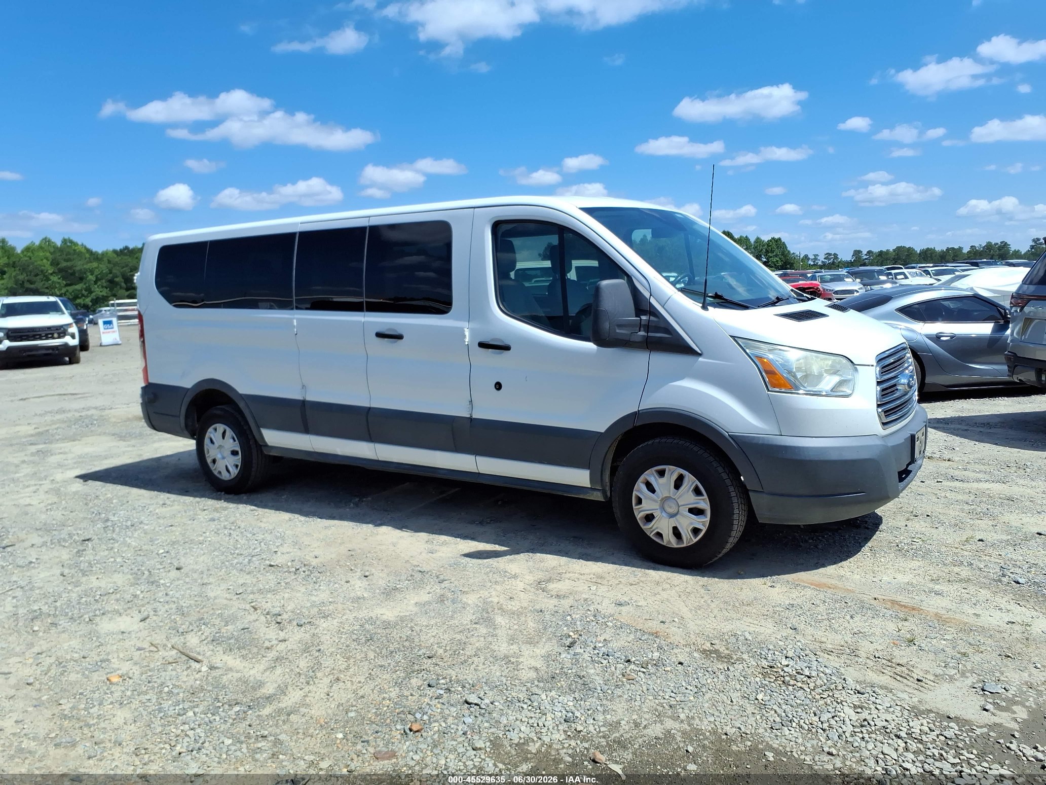2015 Ford Transit-350 Xl/xlt White vin: 1FBZX2ZM0FKB01710