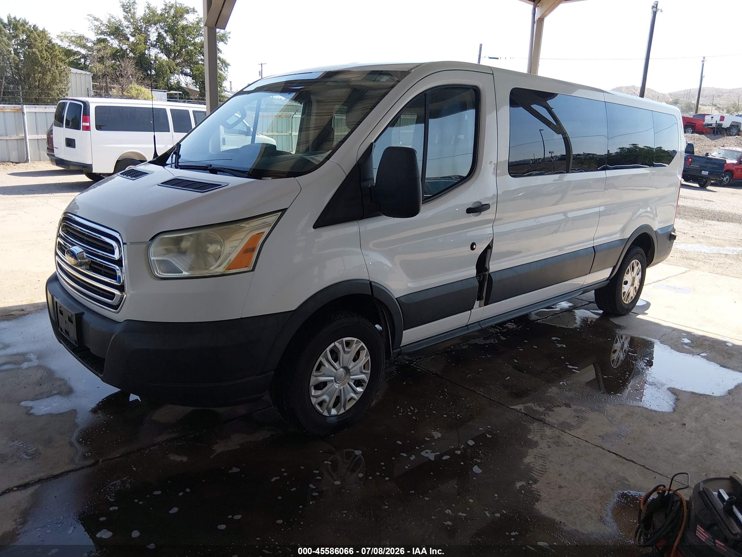 2015 Ford Transit-350 Xlt White vin: 1FBZX2ZM0FKB27725