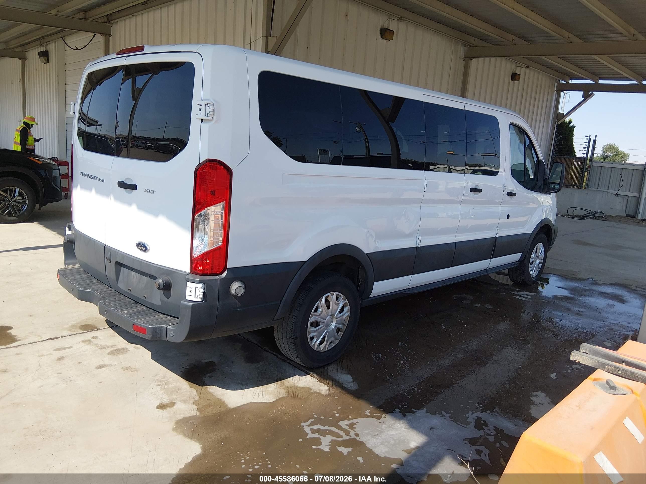 2015 Ford Transit-350 Xlt White vin: 1FBZX2ZM0FKB27725