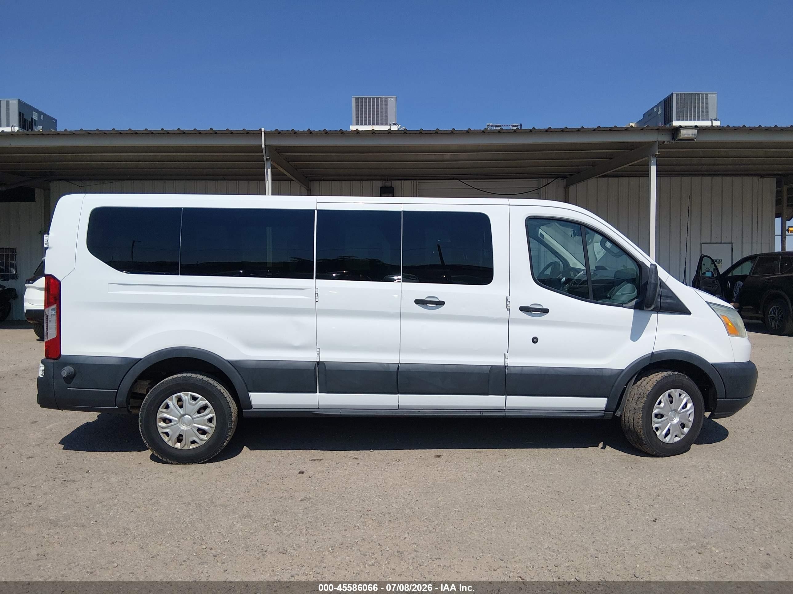 2015 Ford Transit-350 Xlt White vin: 1FBZX2ZM0FKB27725