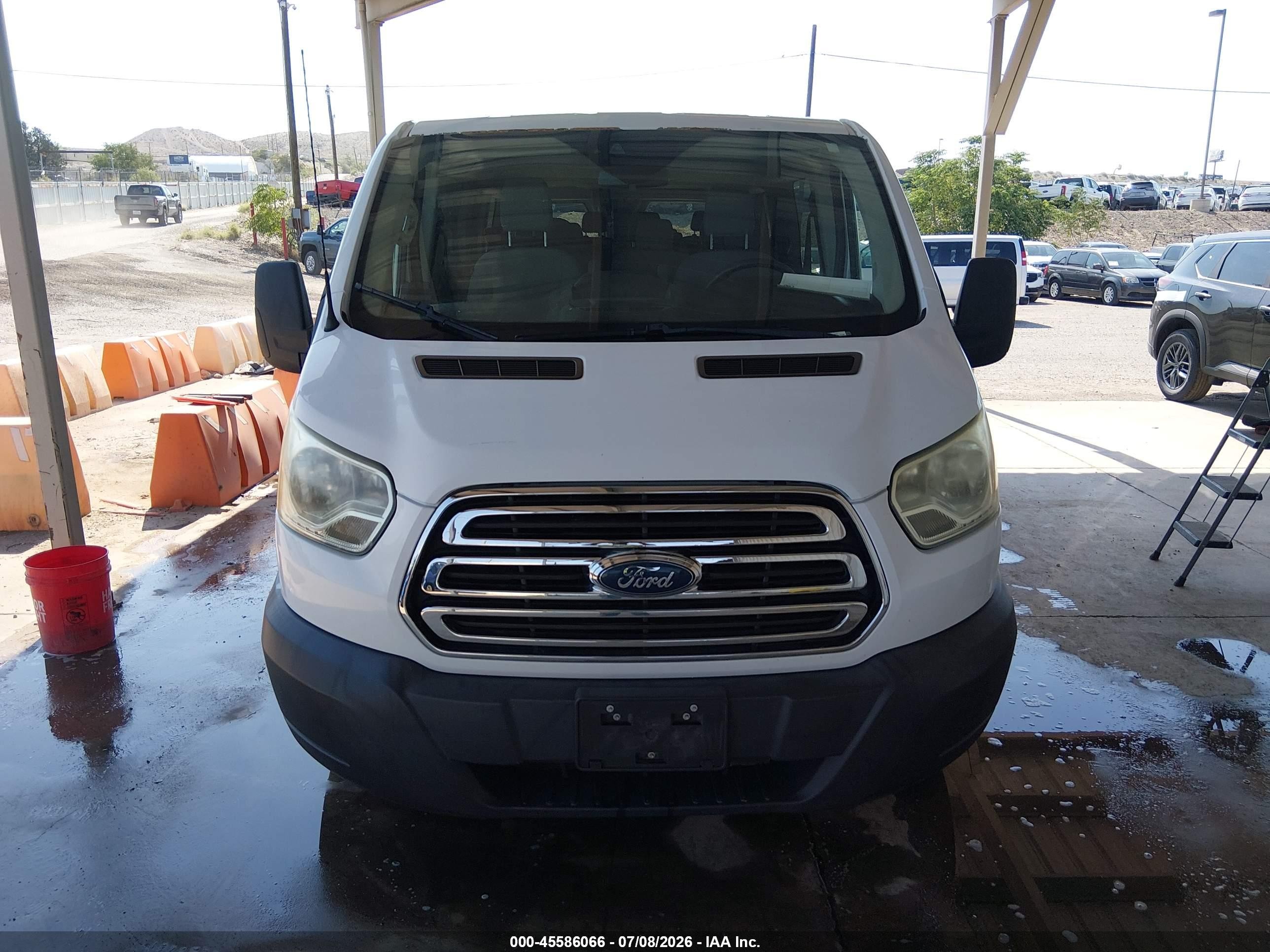 2015 Ford Transit-350 Xlt White vin: 1FBZX2ZM0FKB27725