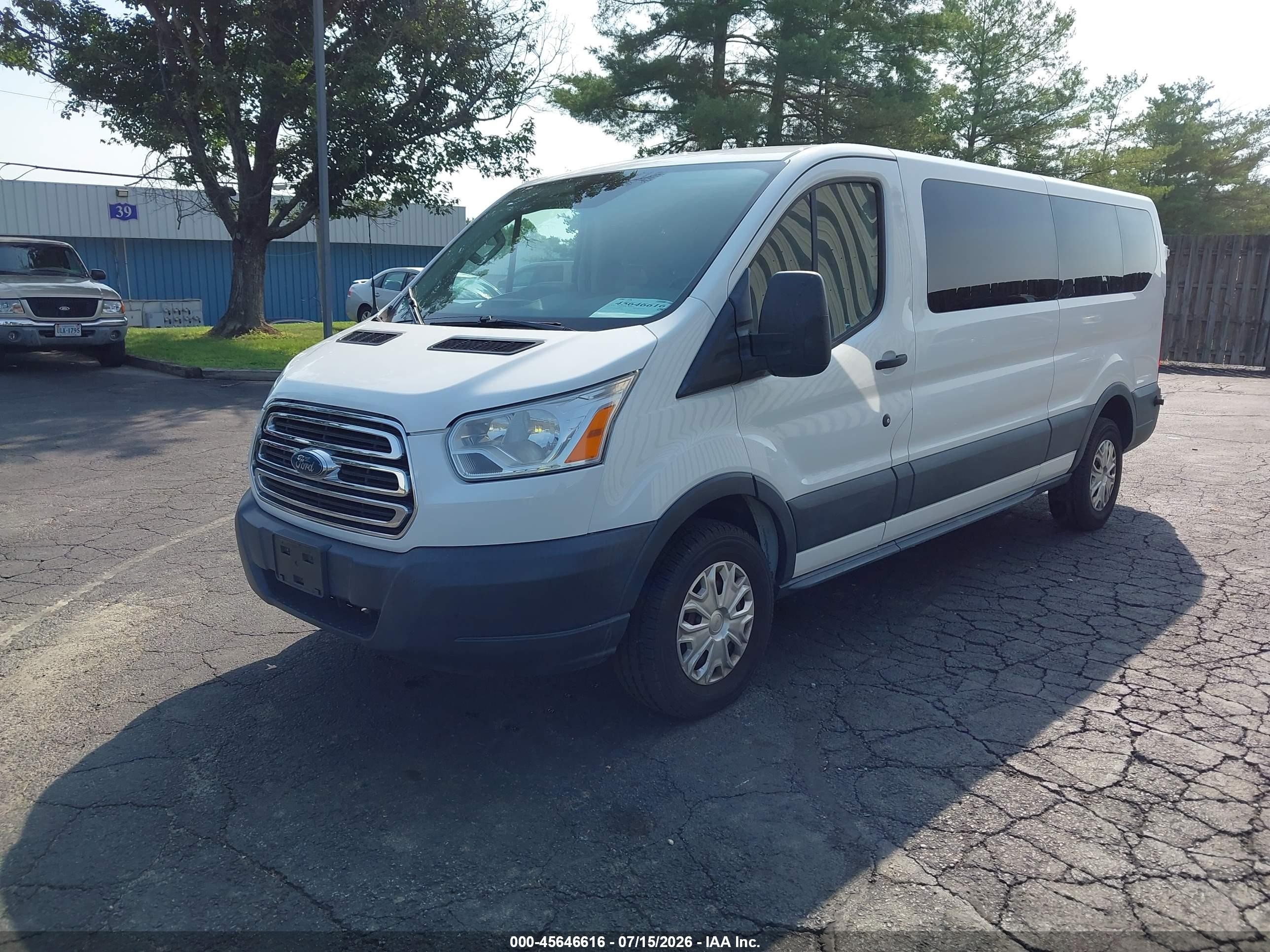 2015 Ford Transit-350 Xlt White vin: 1FBZX2ZM0FKB27871
