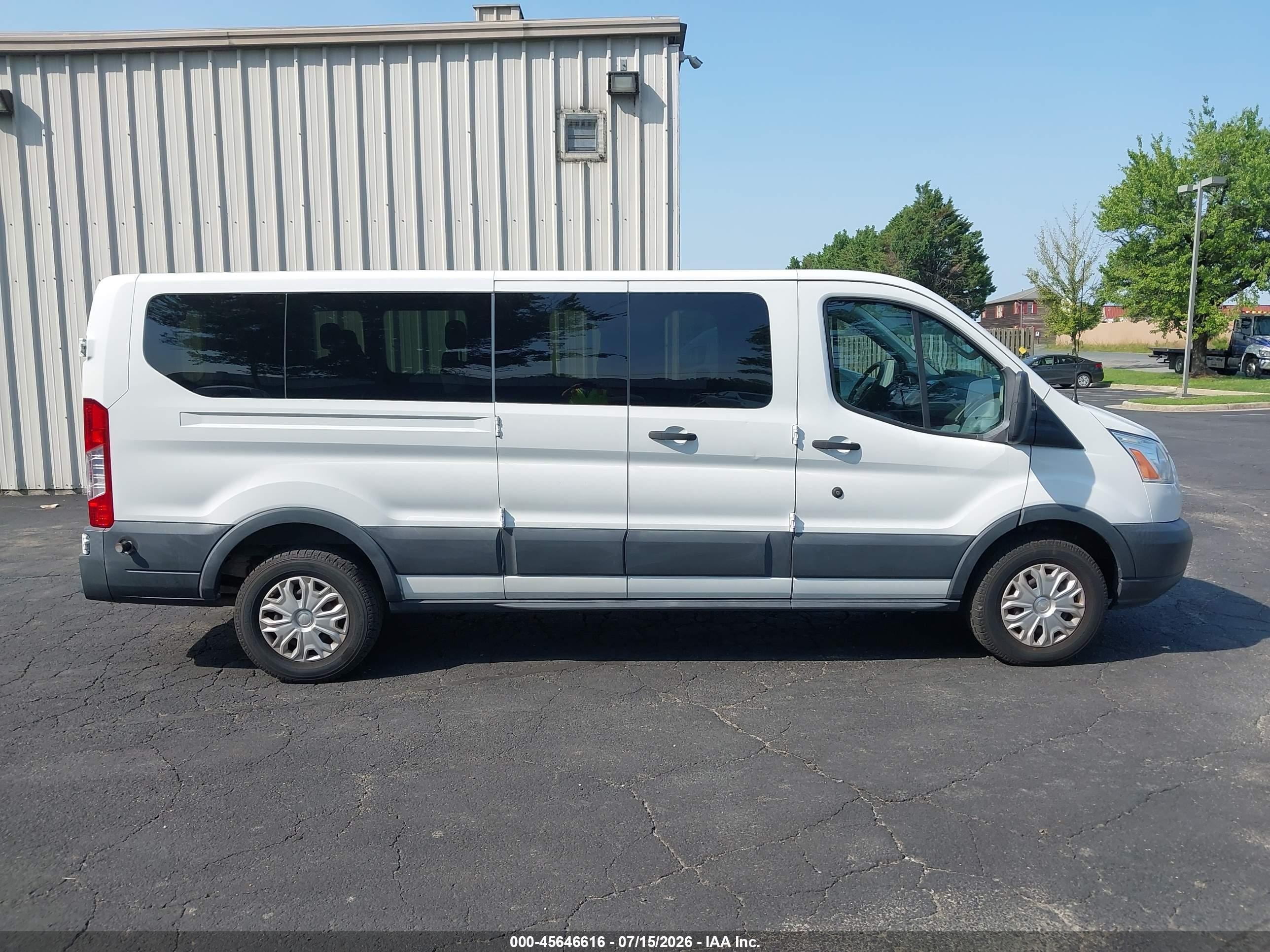 2015 Ford Transit-350 Xlt White vin: 1FBZX2ZM0FKB27871