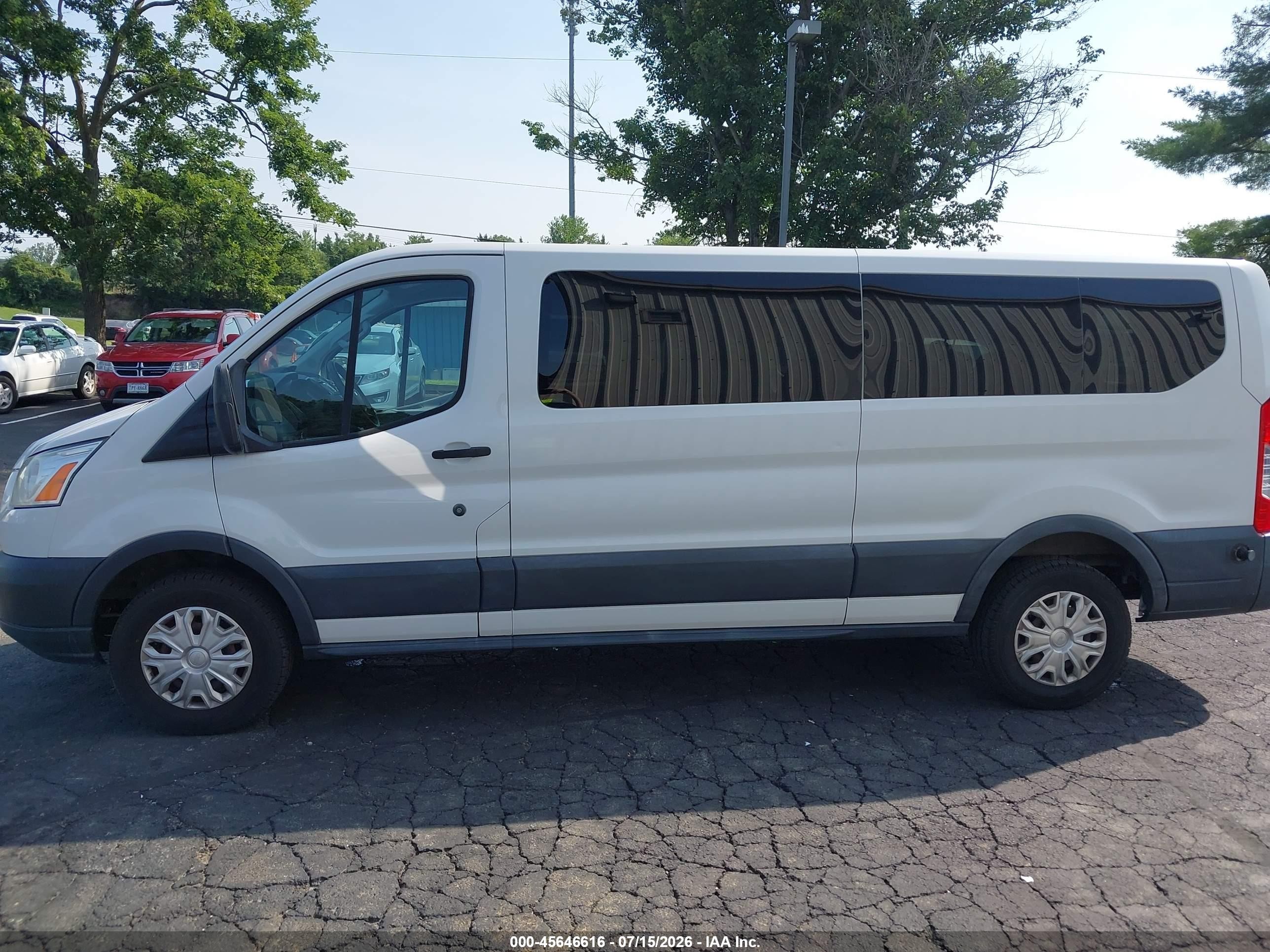 2015 Ford Transit-350 Xlt White vin: 1FBZX2ZM0FKB27871