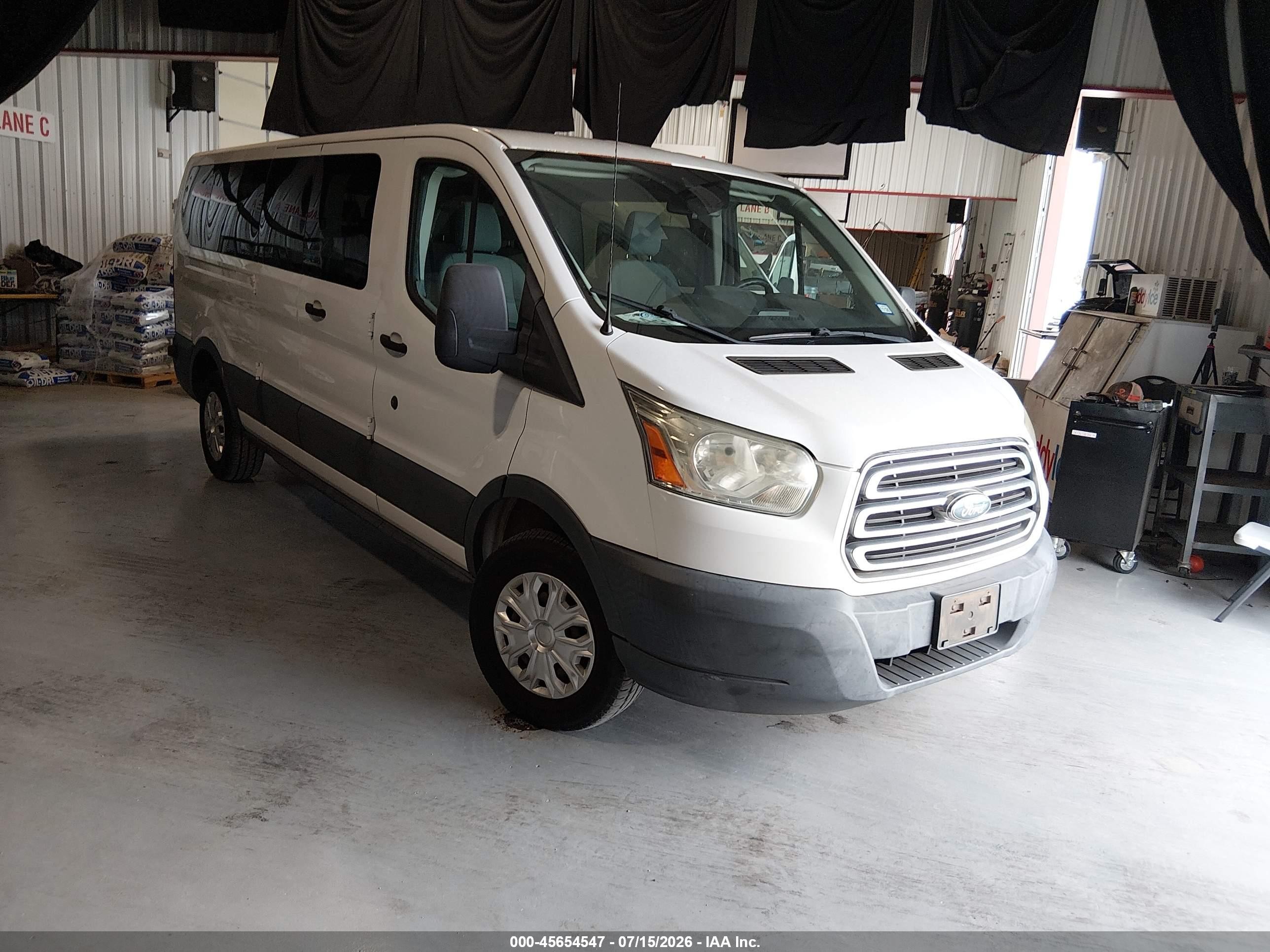2015 Ford Transit-350 Xlt White vin: 1FBZX2ZM0FKB27918