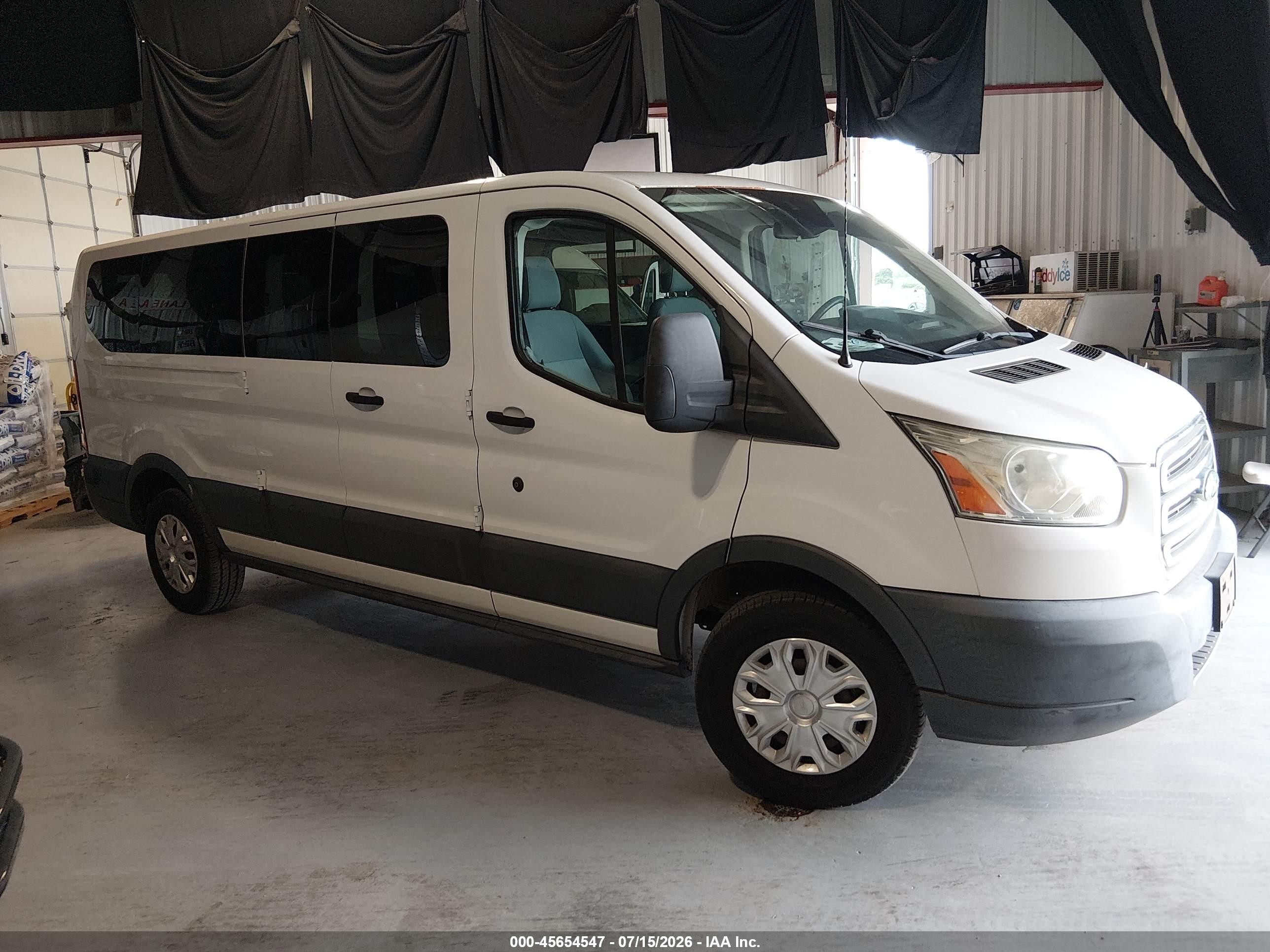 2015 Ford Transit-350 Xlt White vin: 1FBZX2ZM0FKB27918