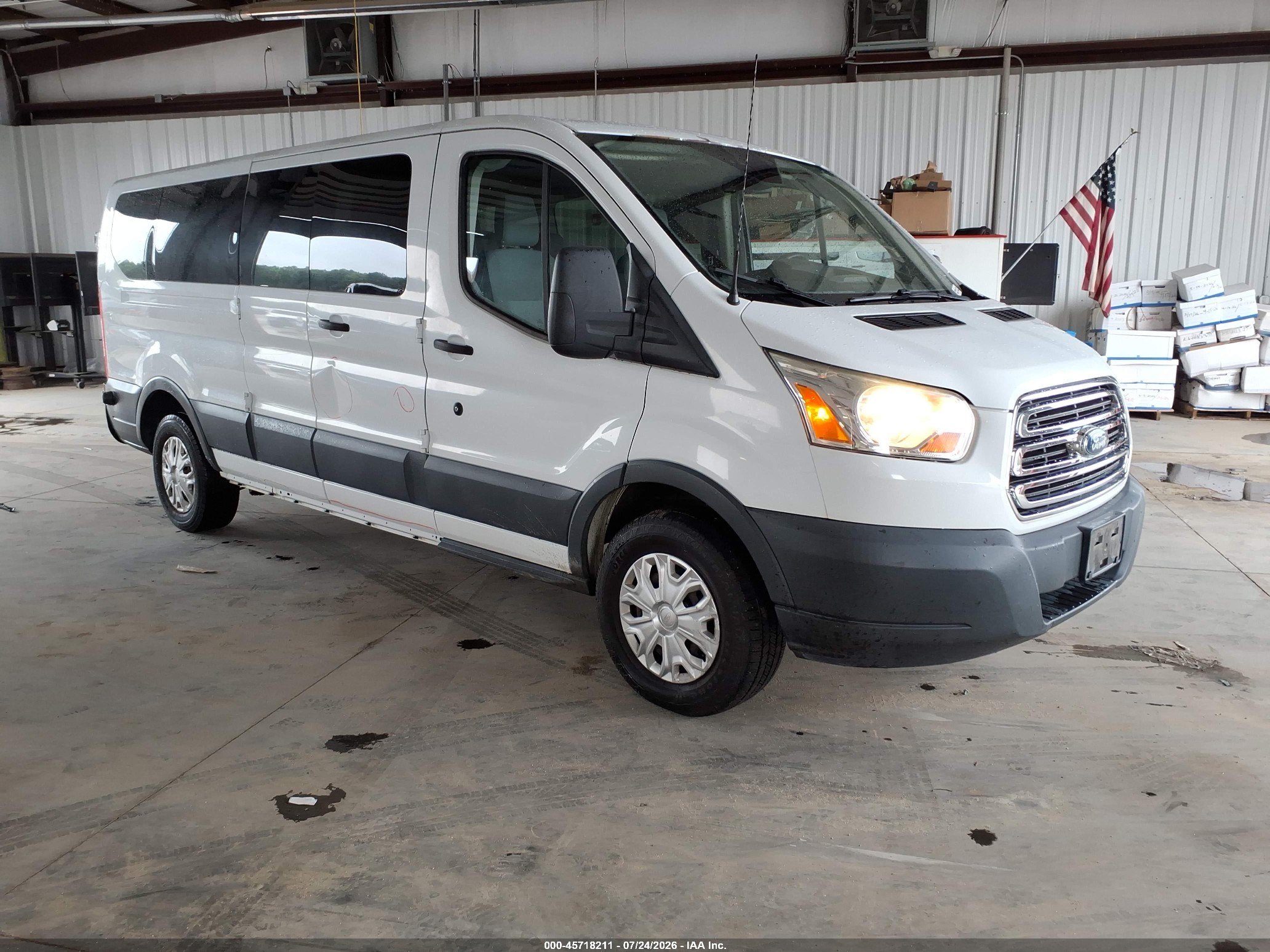 2015 Ford Transit-350 Xlt White vin: 1FBZX2ZM1FKB01716