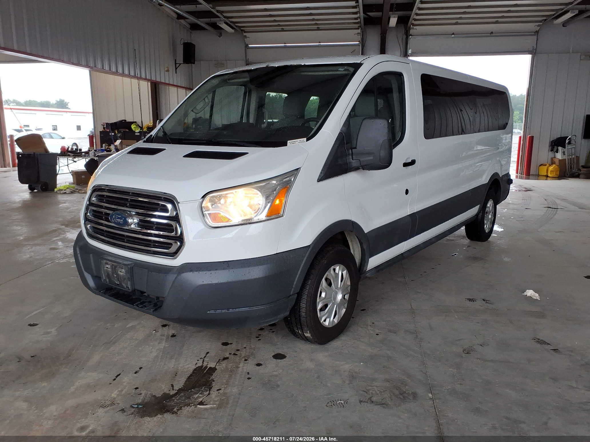 2015 Ford Transit-350 Xlt White vin: 1FBZX2ZM1FKB01716