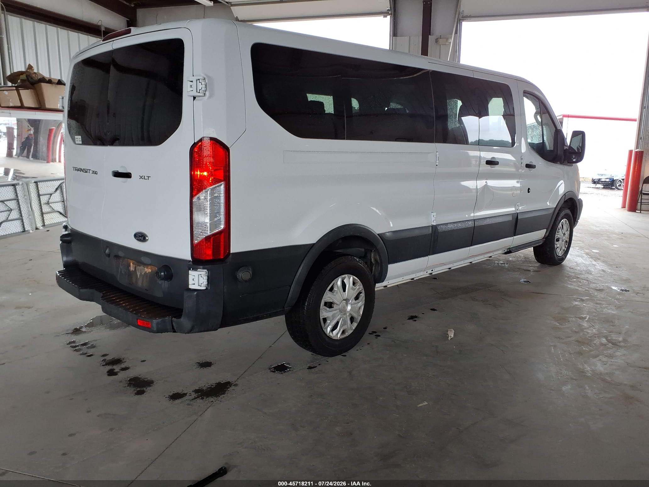 2015 Ford Transit-350 Xlt White vin: 1FBZX2ZM1FKB01716