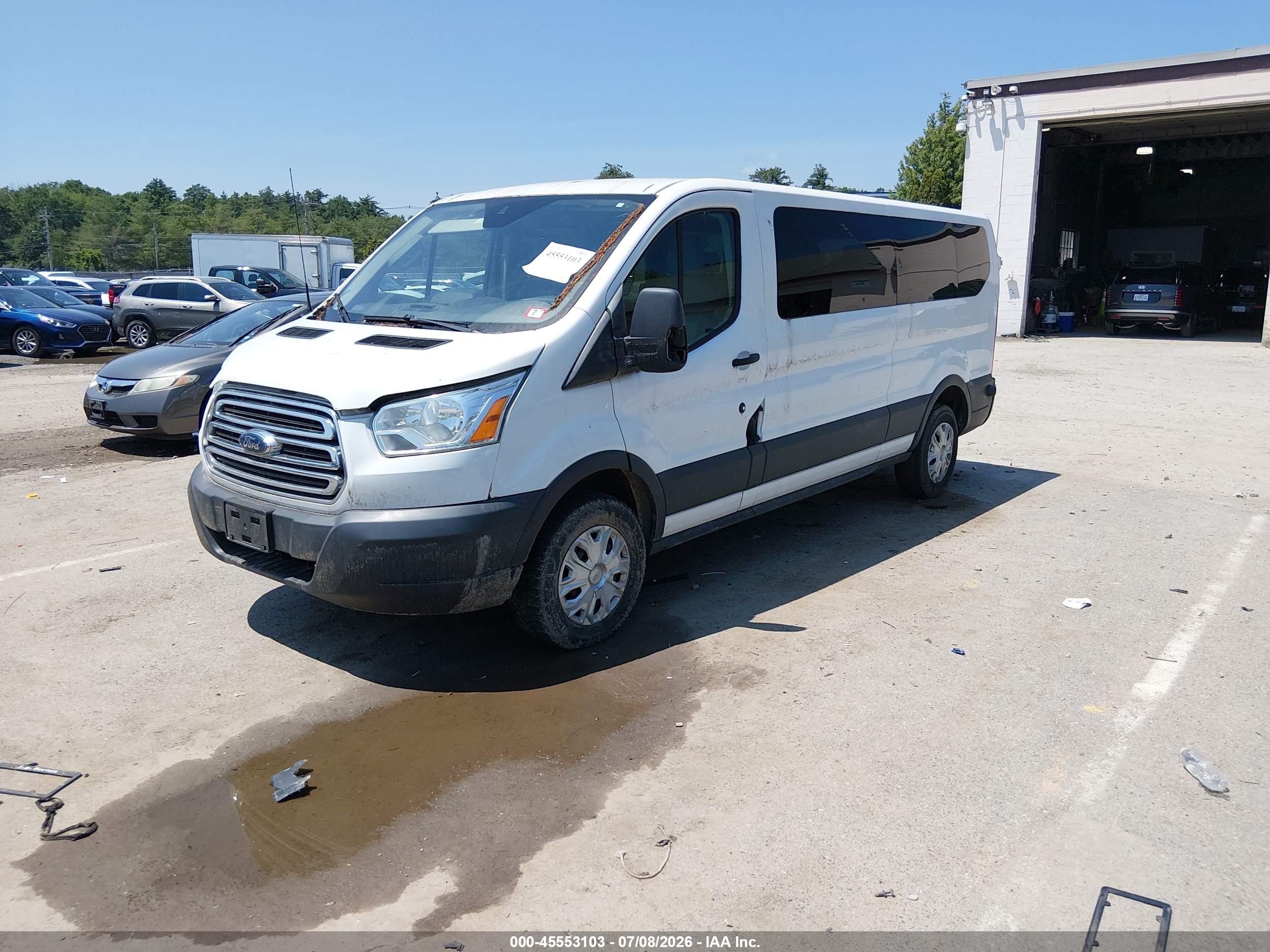 2015 Ford Transit-350 Xlt White vin: 1FBZX2ZM2FKA31644
