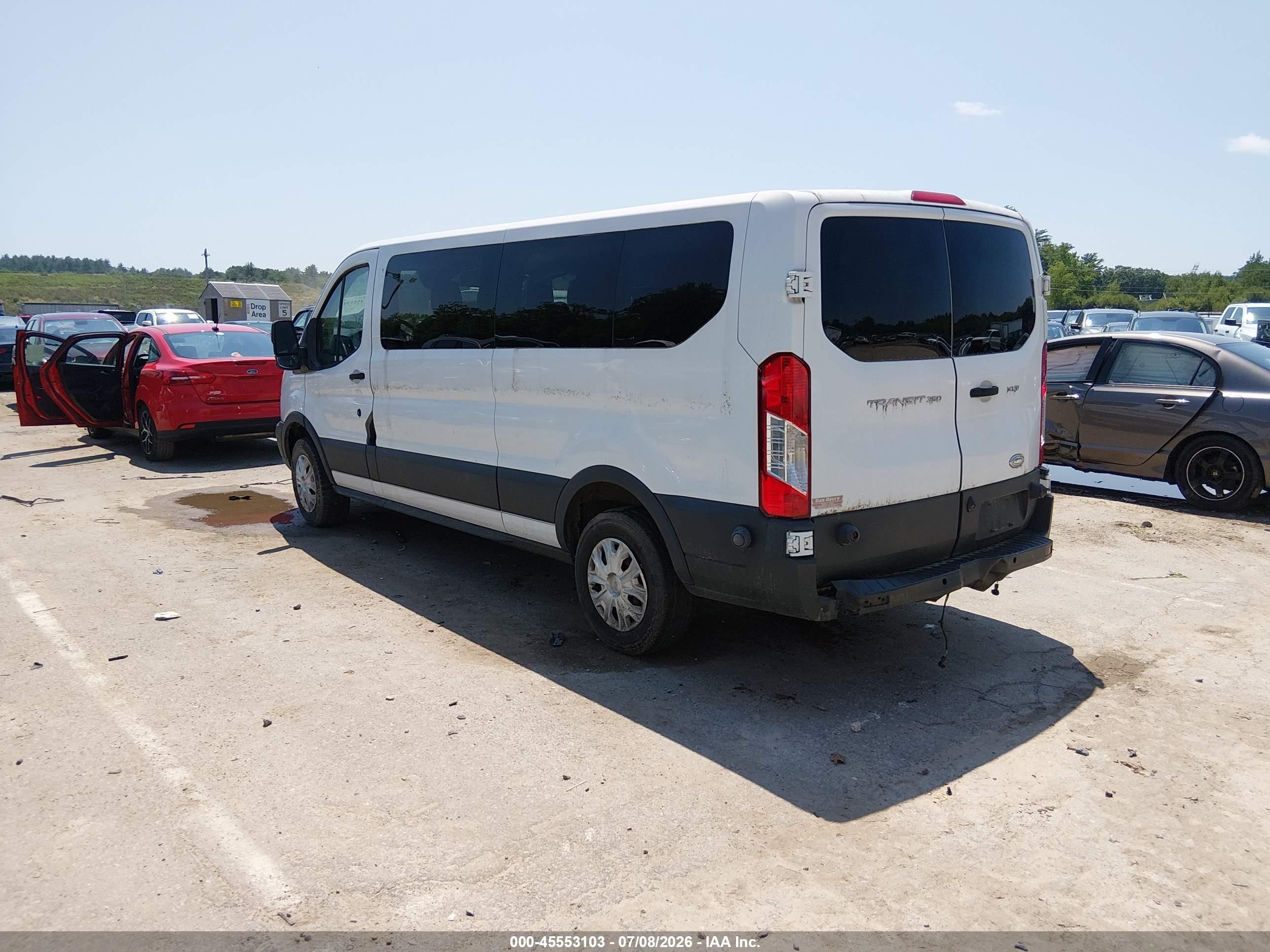 2015 Ford Transit-350 Xlt White vin: 1FBZX2ZM2FKA31644